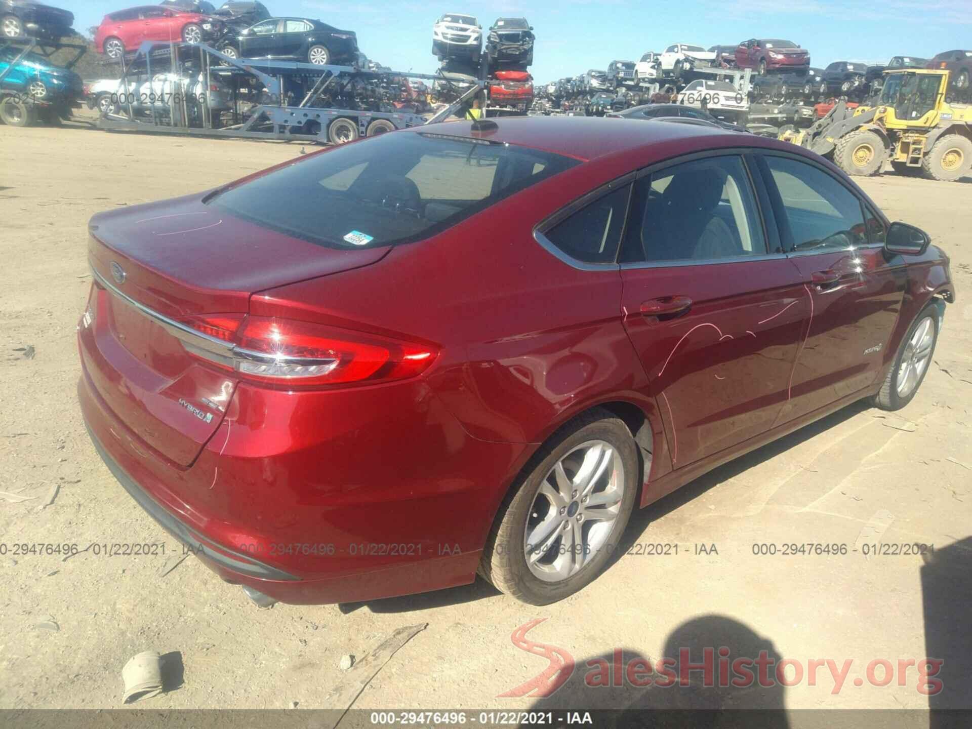 3FA6P0LU6JR172934 2018 FORD FUSION HYBRID