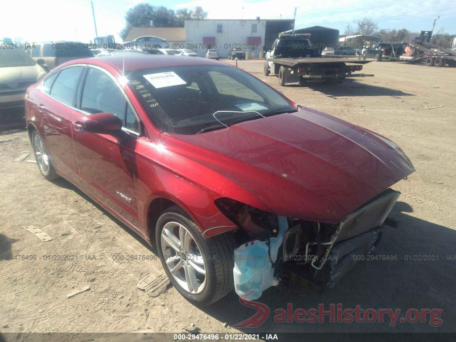 3FA6P0LU6JR172934 2018 FORD FUSION HYBRID