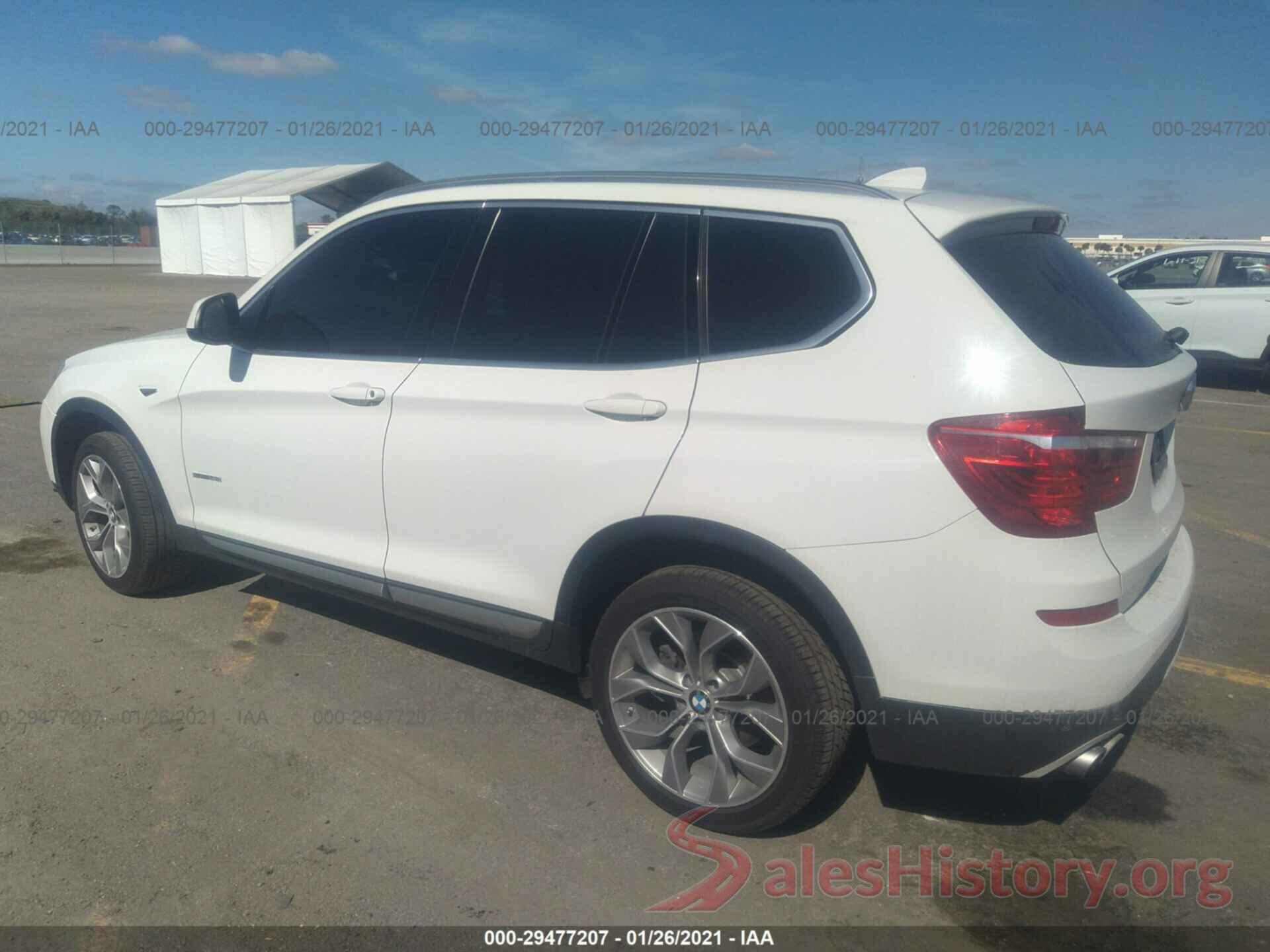 5UXWZ7C32H0X40805 2017 BMW X3