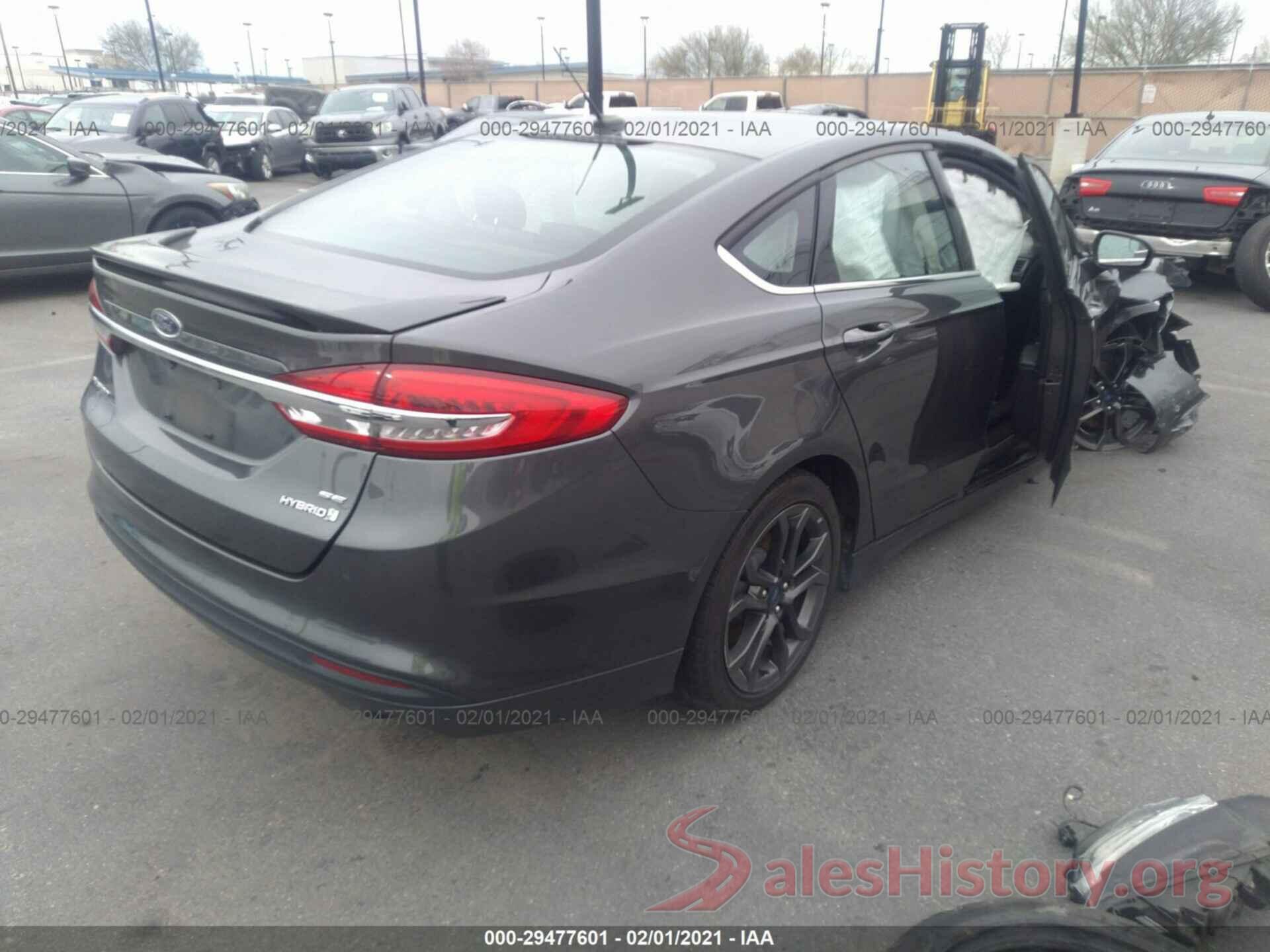 3FA6P0LUXJR206695 2018 FORD FUSION HYBRID