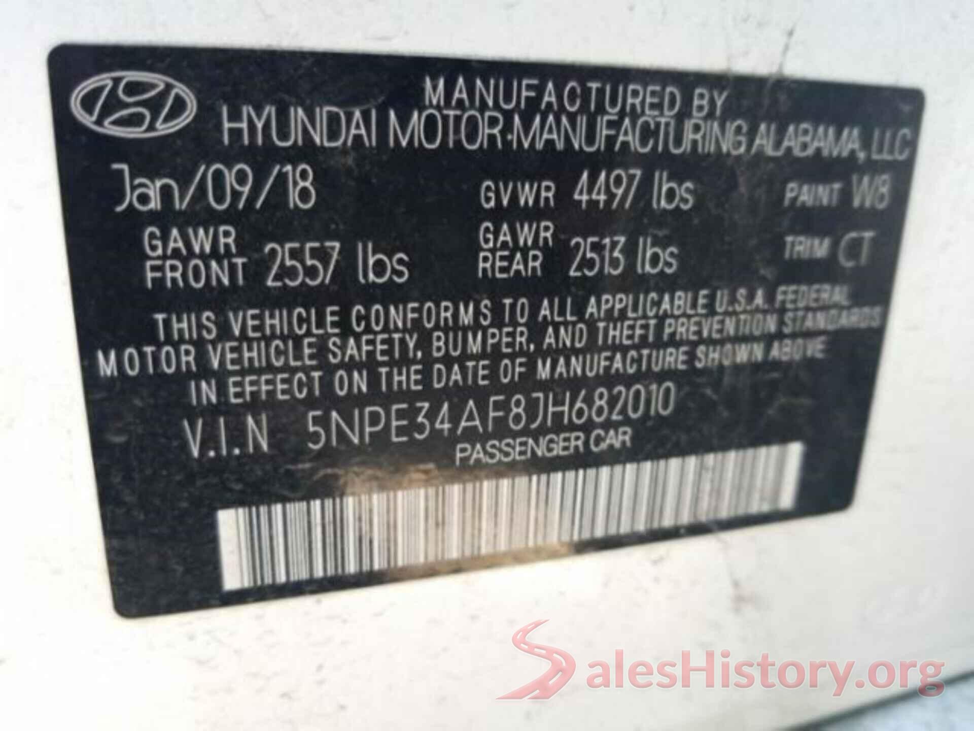 5NPE34AF8JH682010 2018 HYUNDAI SONATA