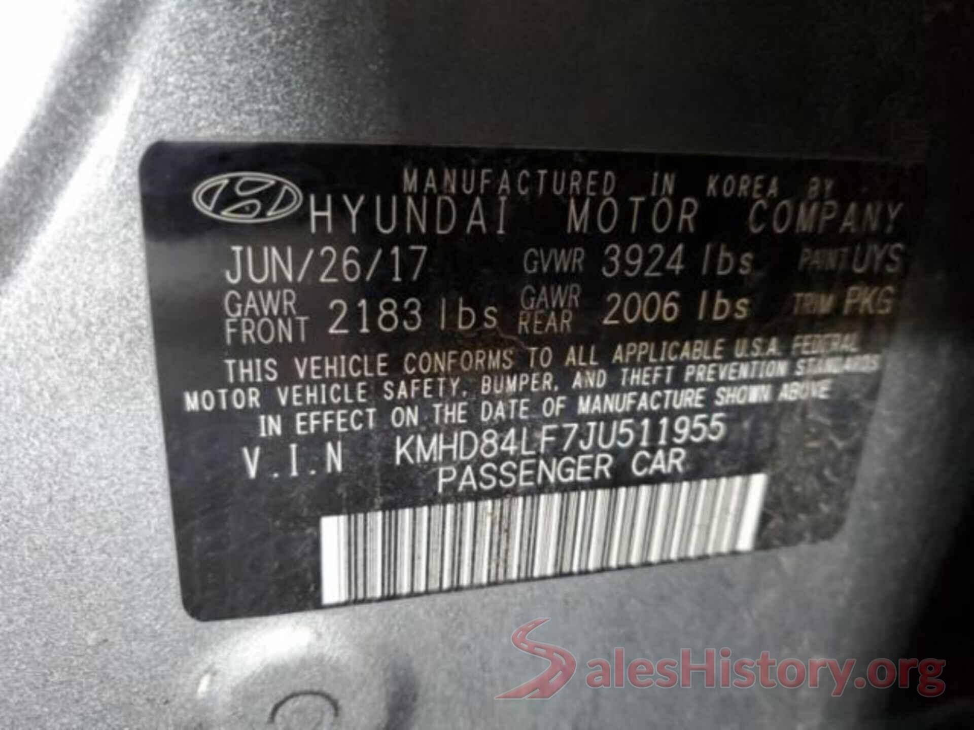 KMHD84LF7JU511955 2018 HYUNDAI ELANTRA