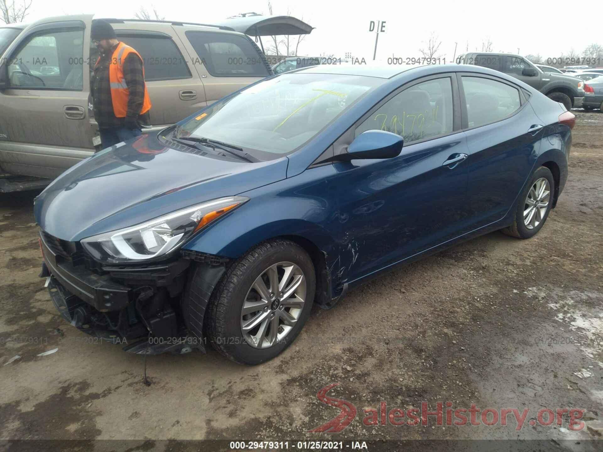 KMHDH4AE1GU501957 2016 HYUNDAI ELANTRA