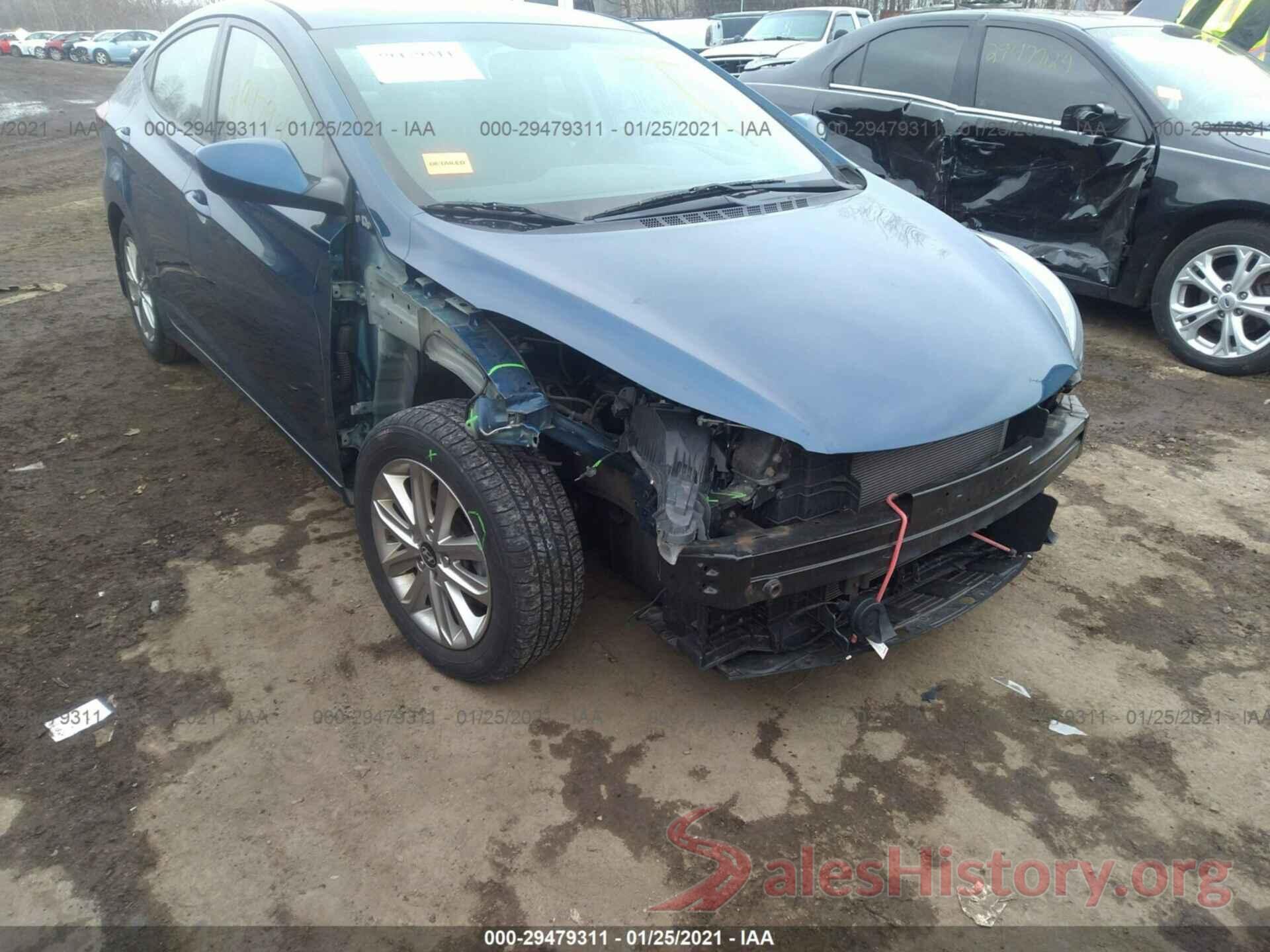 KMHDH4AE1GU501957 2016 HYUNDAI ELANTRA