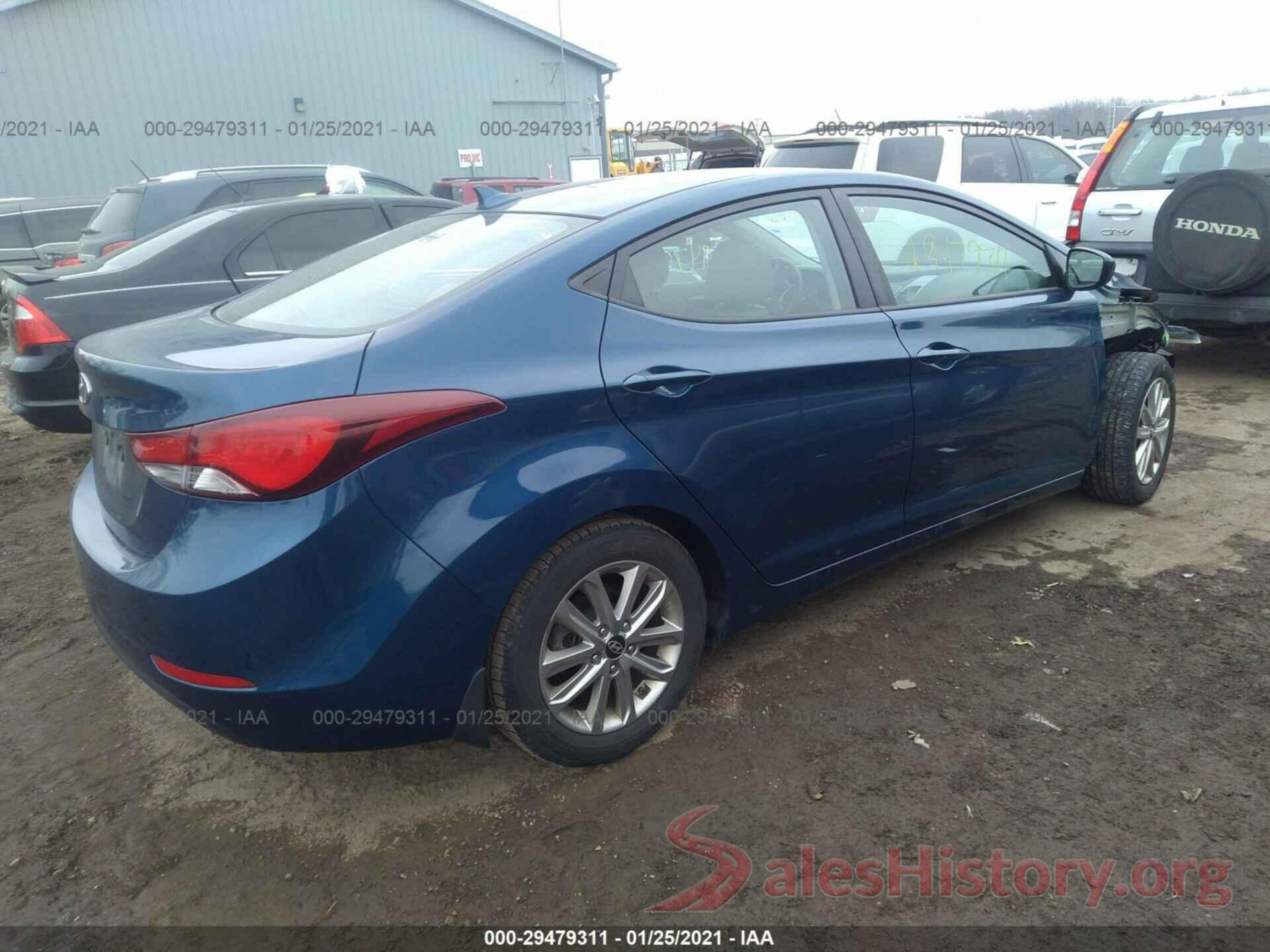 KMHDH4AE1GU501957 2016 HYUNDAI ELANTRA