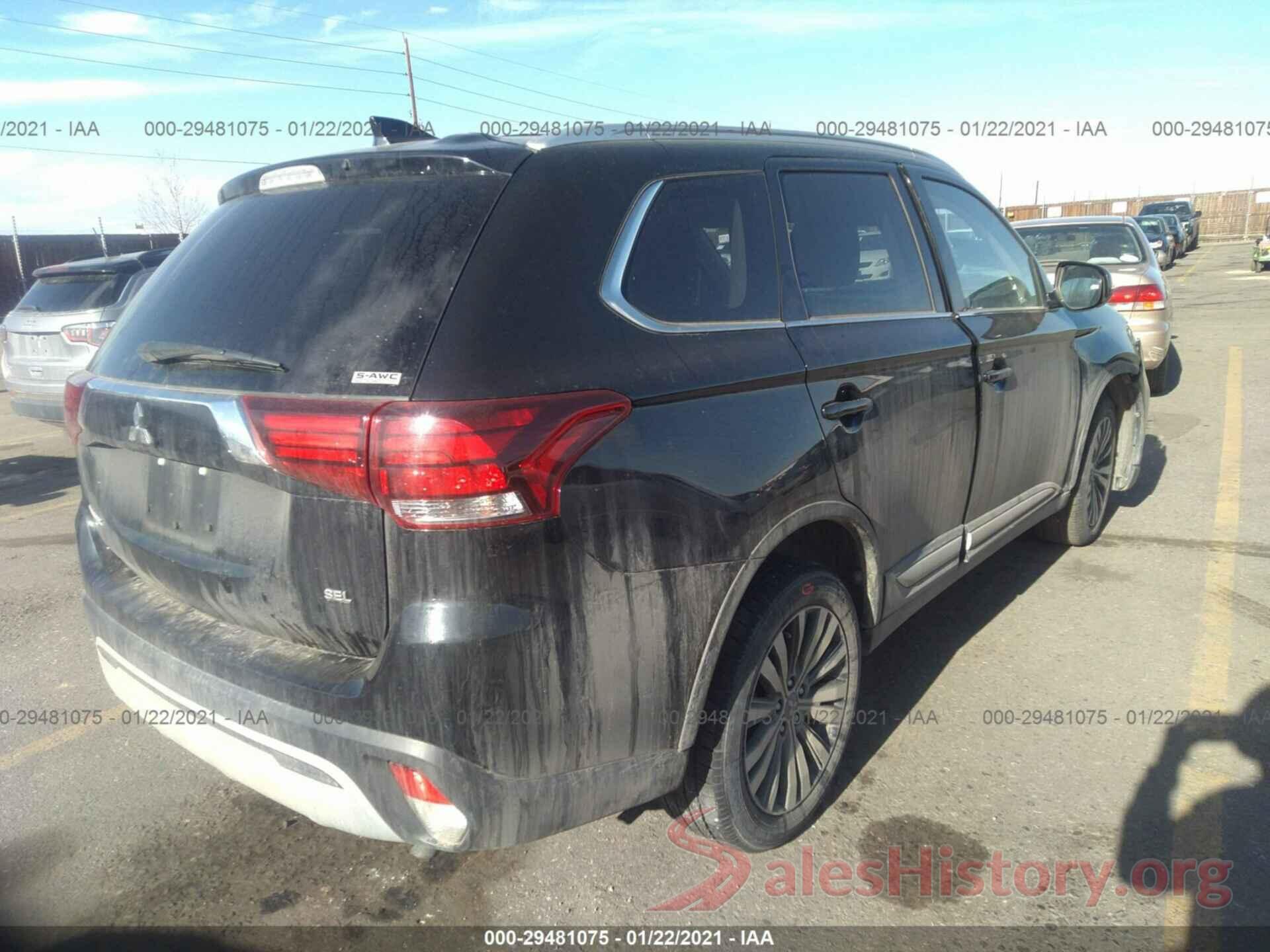 JA4AZ3A31LZ018876 2020 MITSUBISHI OUTLANDER