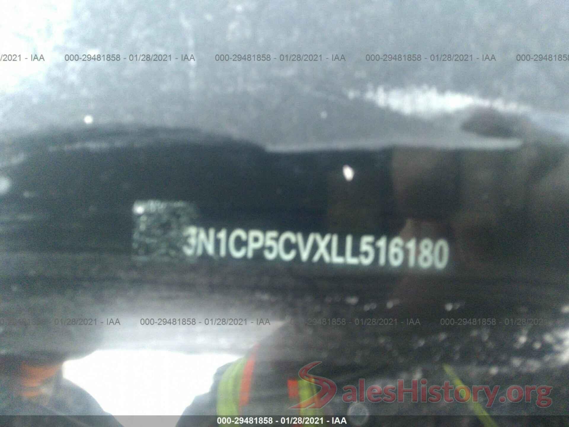 3N1CP5CVXLL516180 2020 NISSAN KICKS