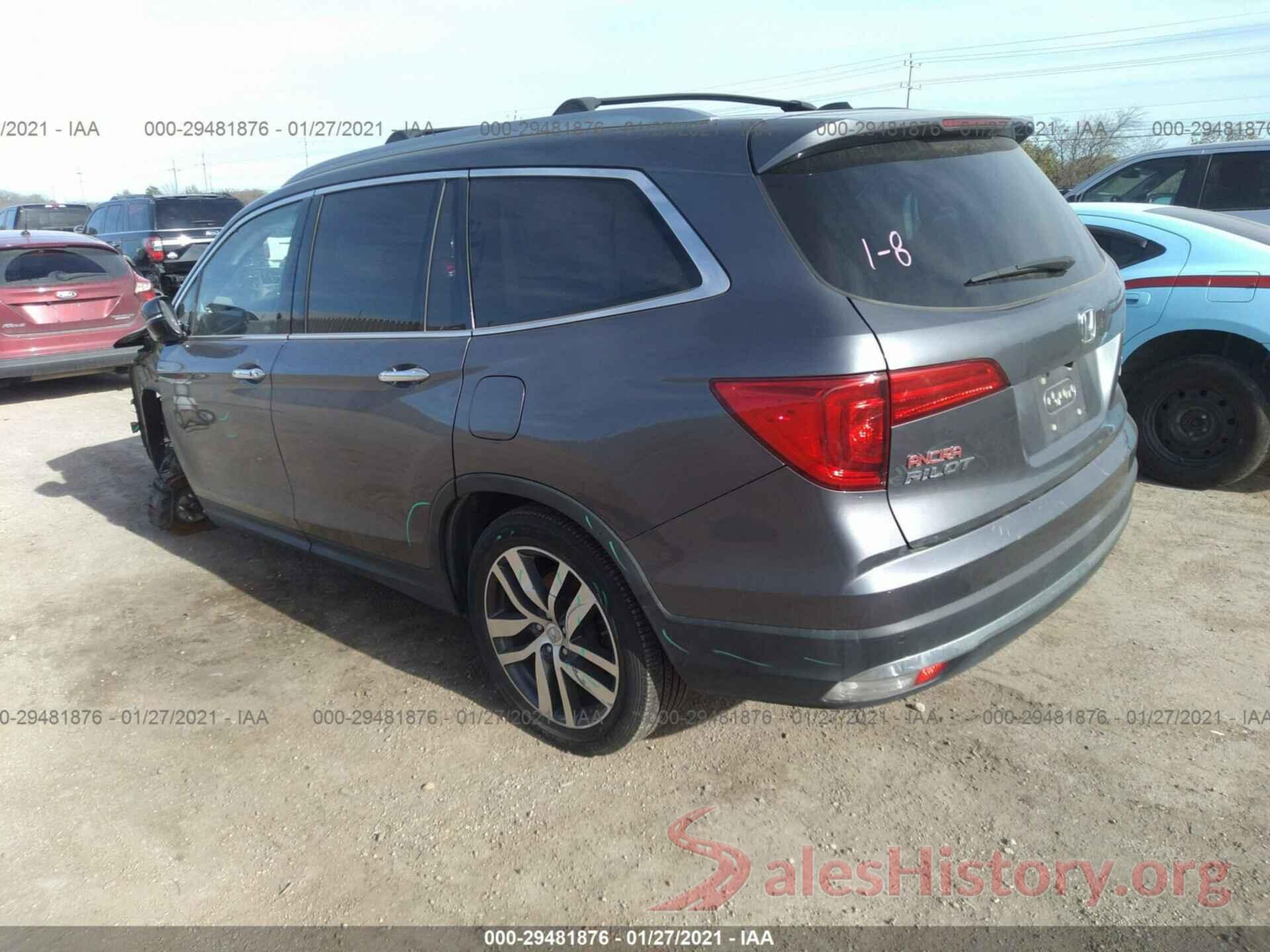 5FNYF6H99GB047322 2016 HONDA PILOT