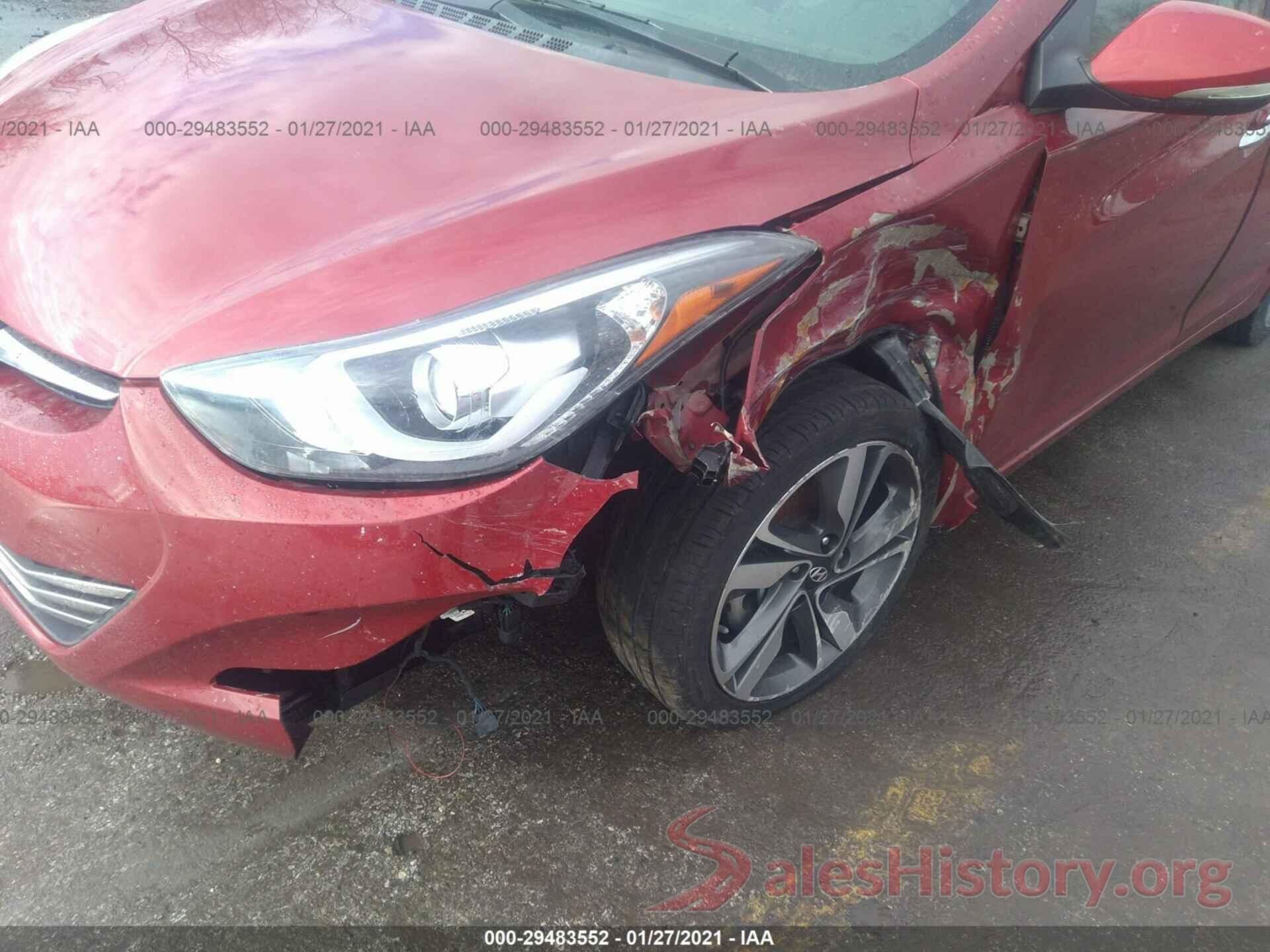 KMHDH4AE1GU625985 2016 HYUNDAI ELANTRA