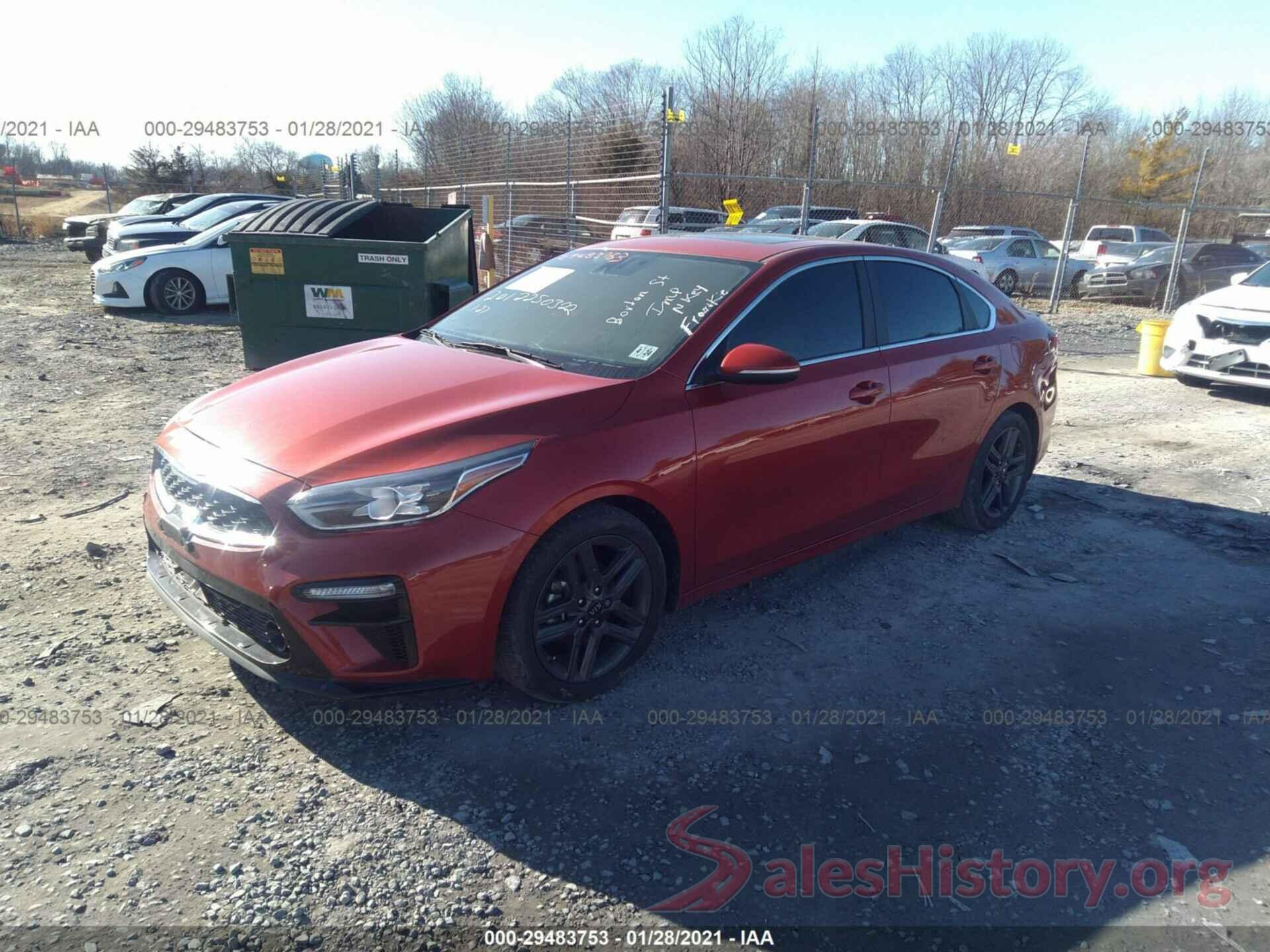 3KPF54AD8KE070831 2019 KIA FORTE