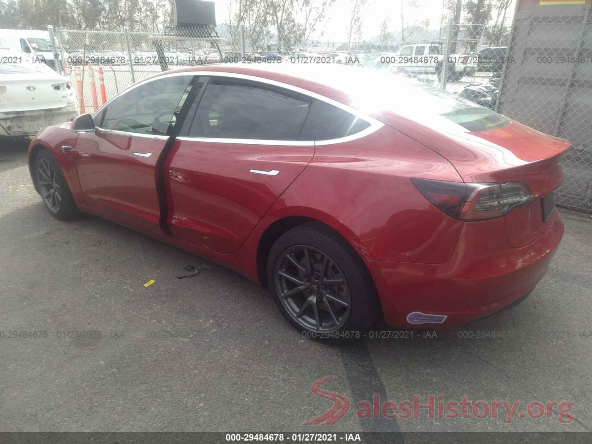 5YJ3E1EA6KF299018 2019 TESLA MODEL 3