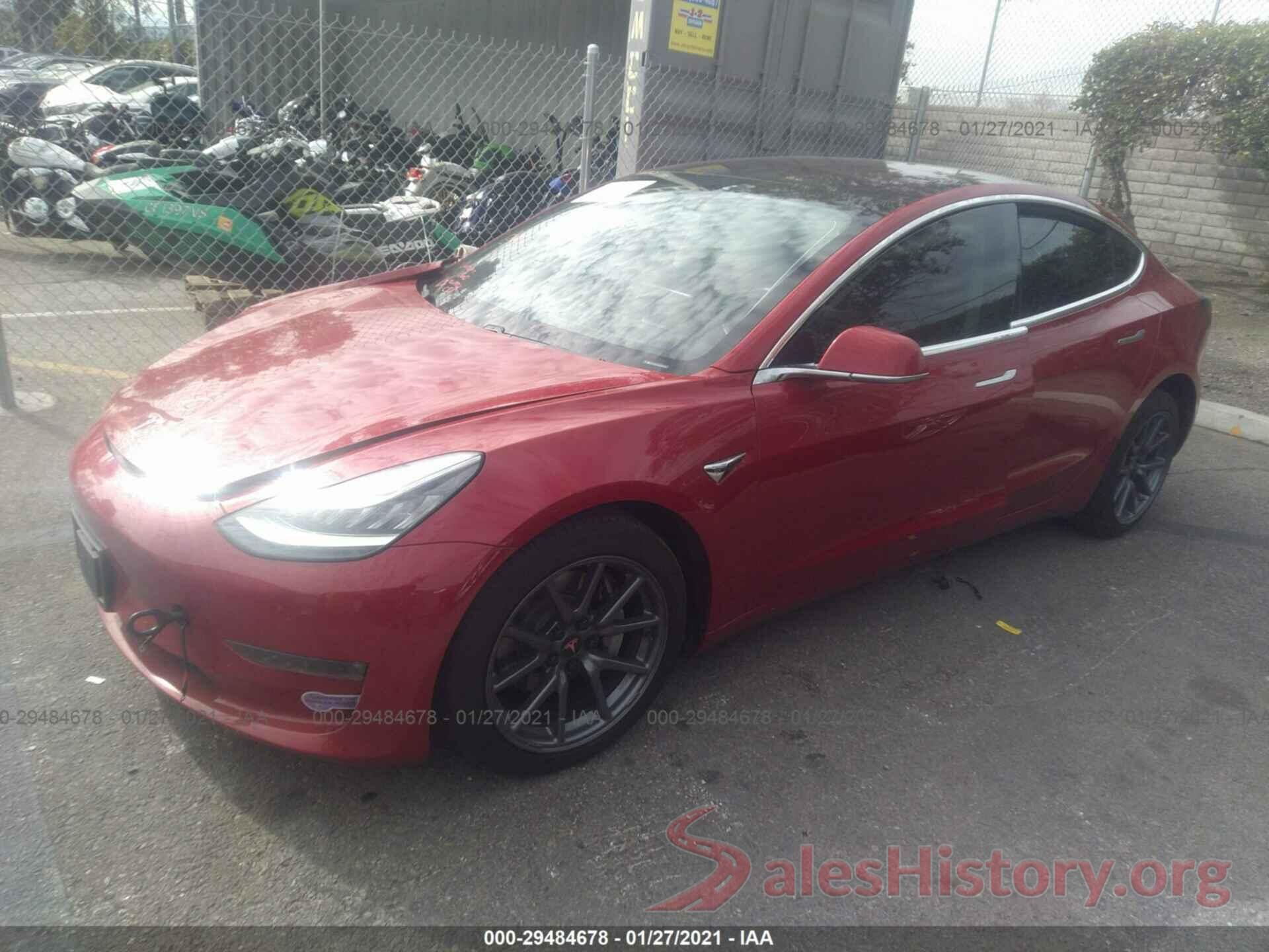 5YJ3E1EA6KF299018 2019 TESLA MODEL 3