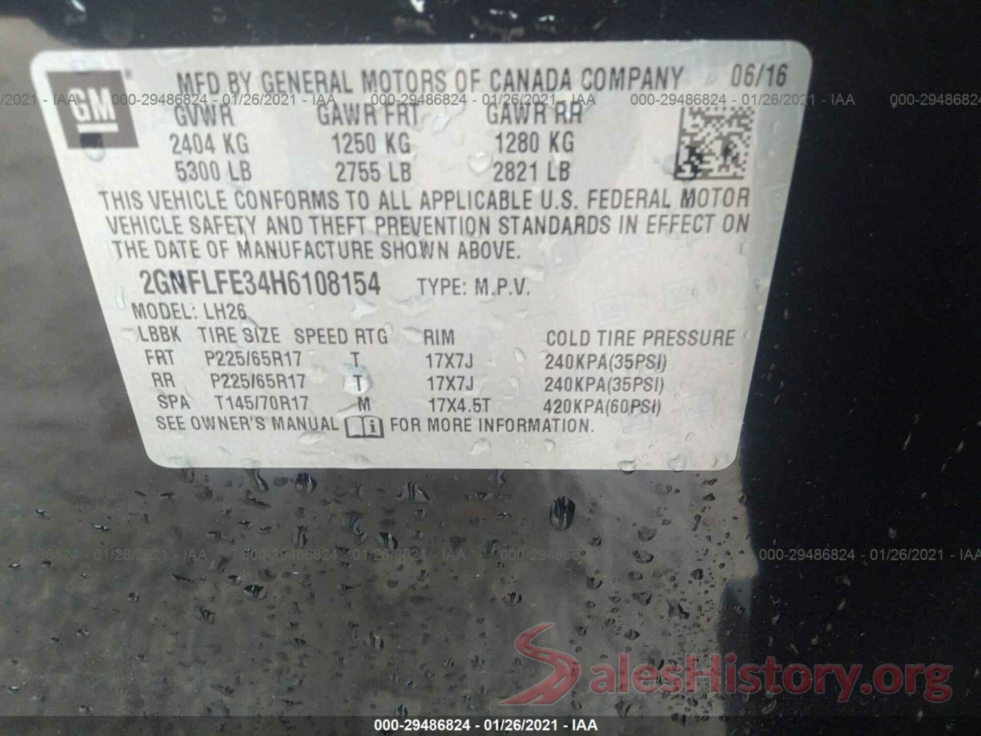 2GNFLFE34H6108154 2017 CHEVROLET EQUINOX