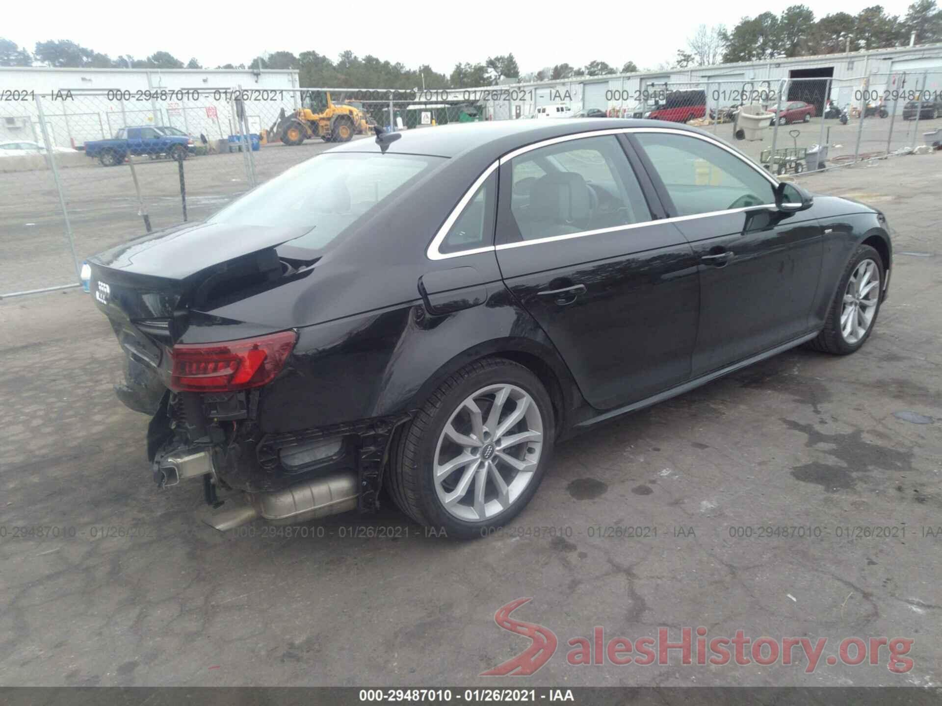 WAUDNAF40KA033447 2019 AUDI A4