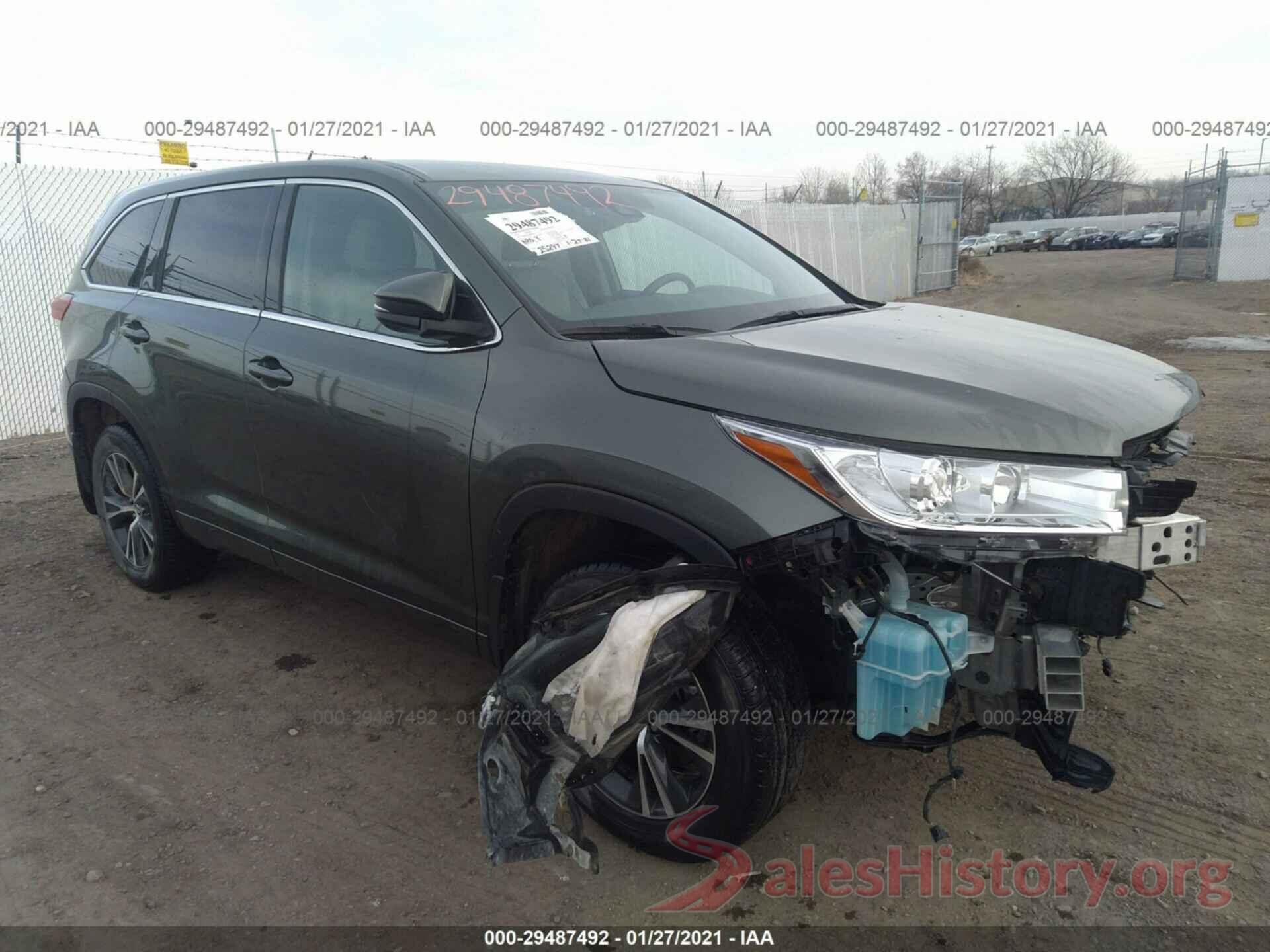 5TDBZRFH0JS842836 2018 TOYOTA HIGHLANDER