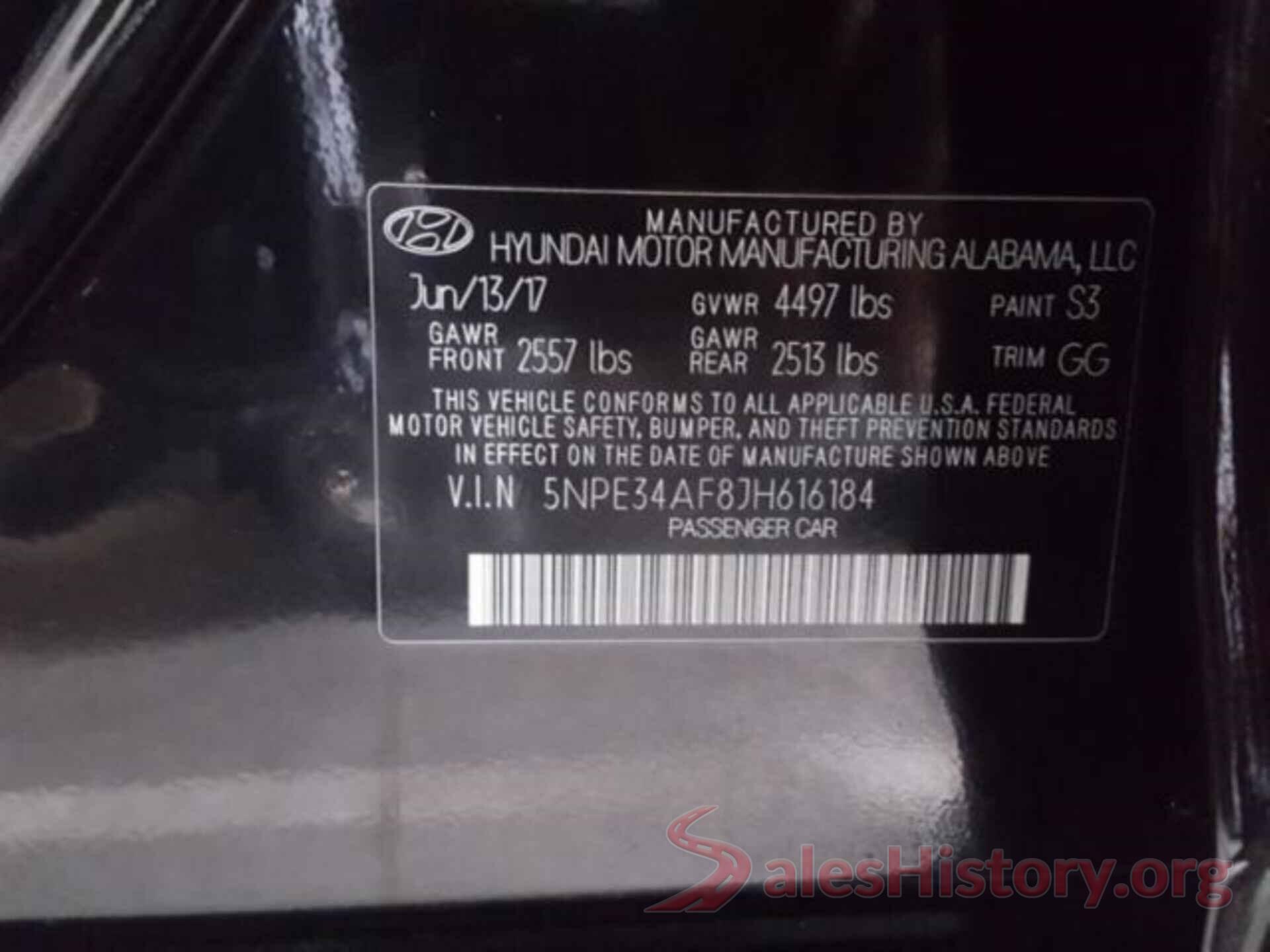 5NPE34AF8JH616184 2018 HYUNDAI SONATA