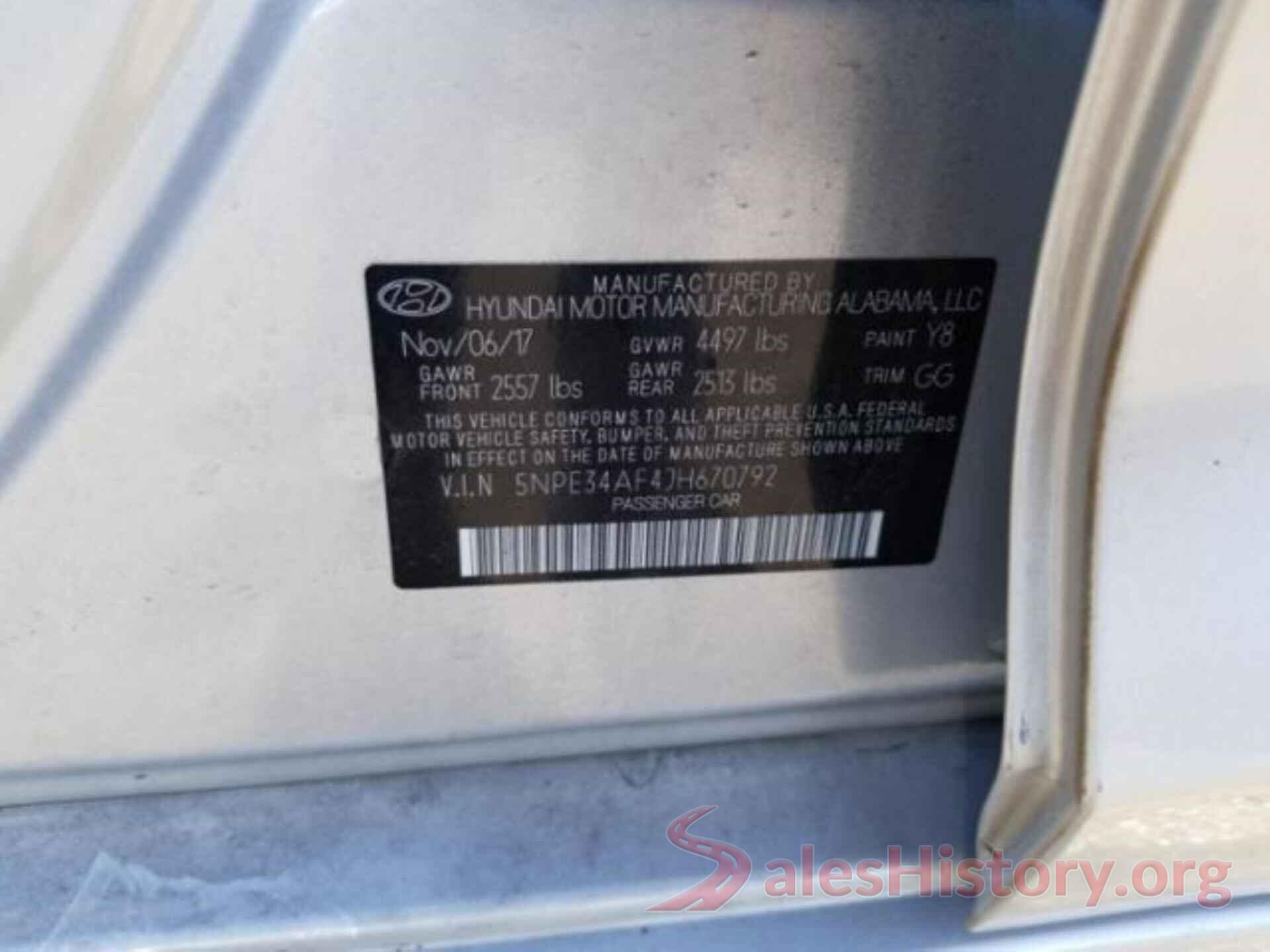 5NPE34AF4JH670792 2018 HYUNDAI SONATA