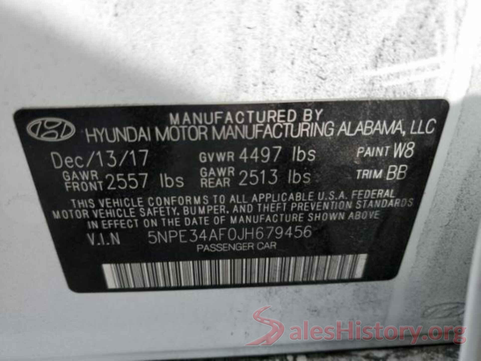 5NPE34AF0JH679456 2018 HYUNDAI SONATA