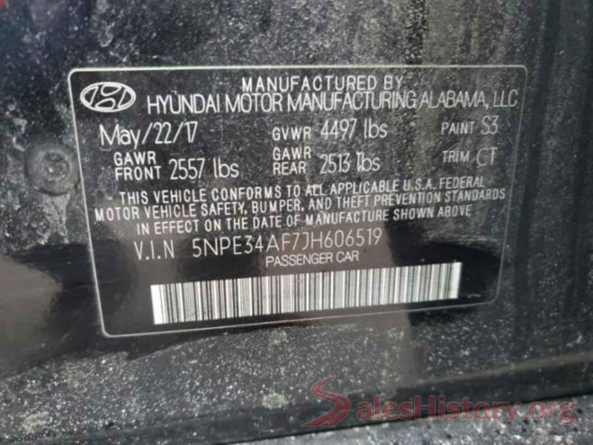 5NPE34AF7JH606519 2018 HYUNDAI SONATA