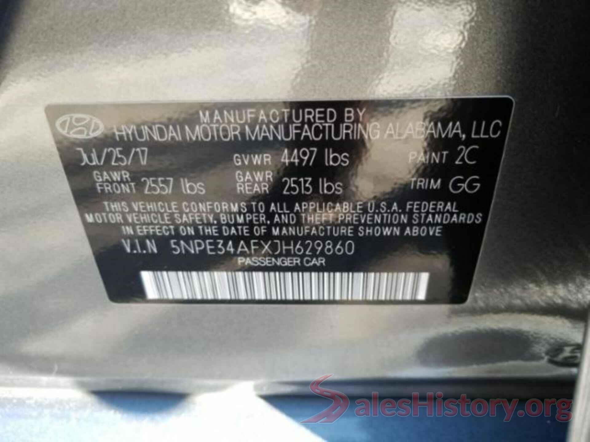 5NPE34AFXJH629860 2018 HYUNDAI SONATA