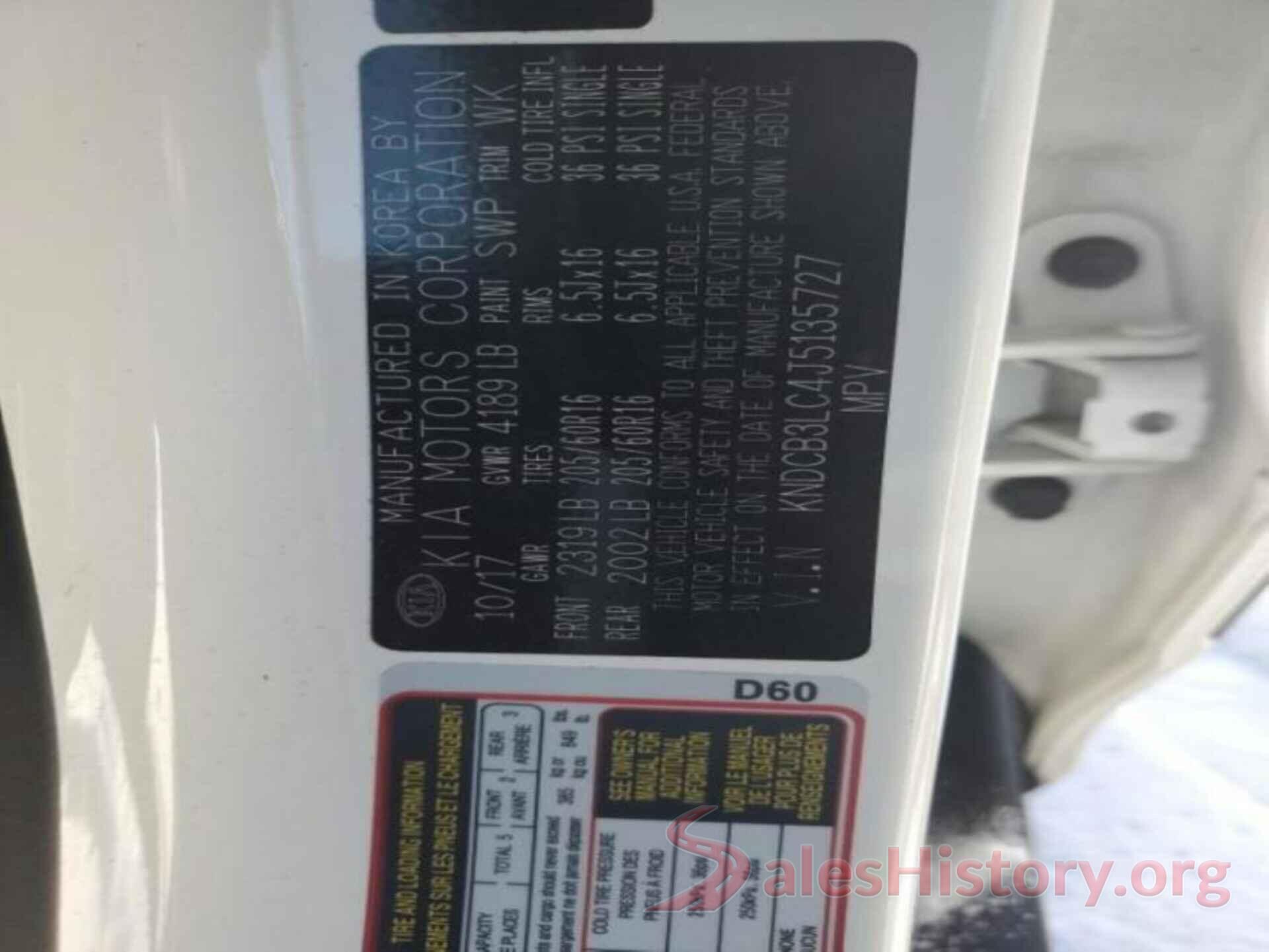 KNDCB3LC4J5135727 2018 KIA NIRO