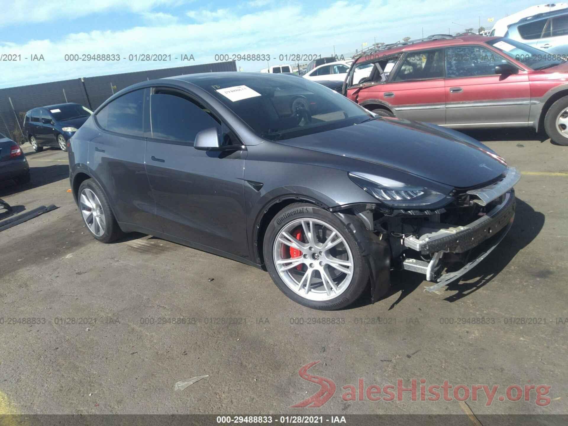 5YJYGDEF6LF014011 2020 TESLA MODEL Y