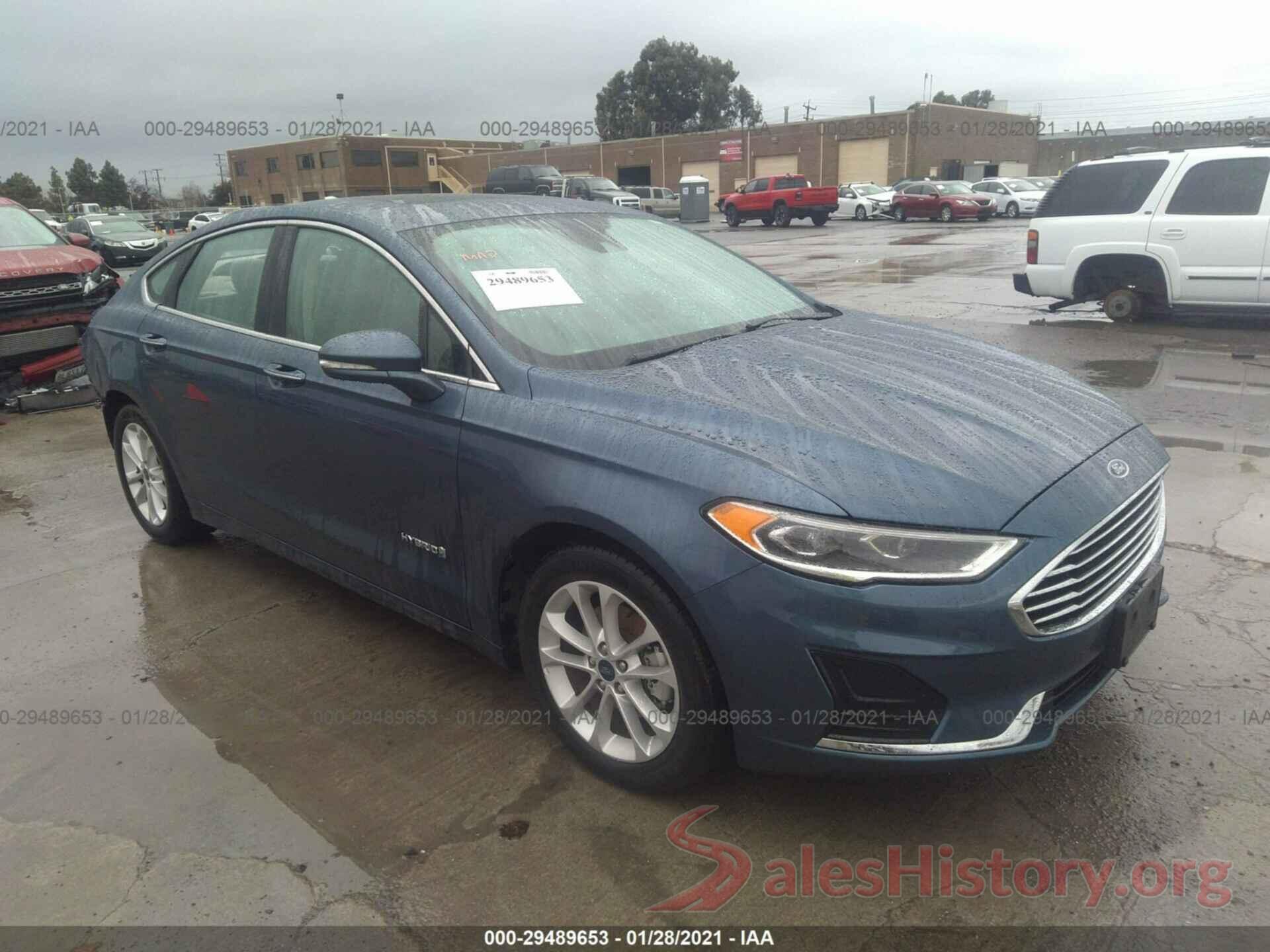 3FA6P0MU9KR262644 2019 FORD FUSION HYBRID