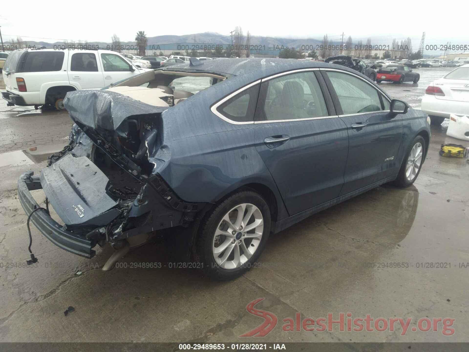 3FA6P0MU9KR262644 2019 FORD FUSION HYBRID