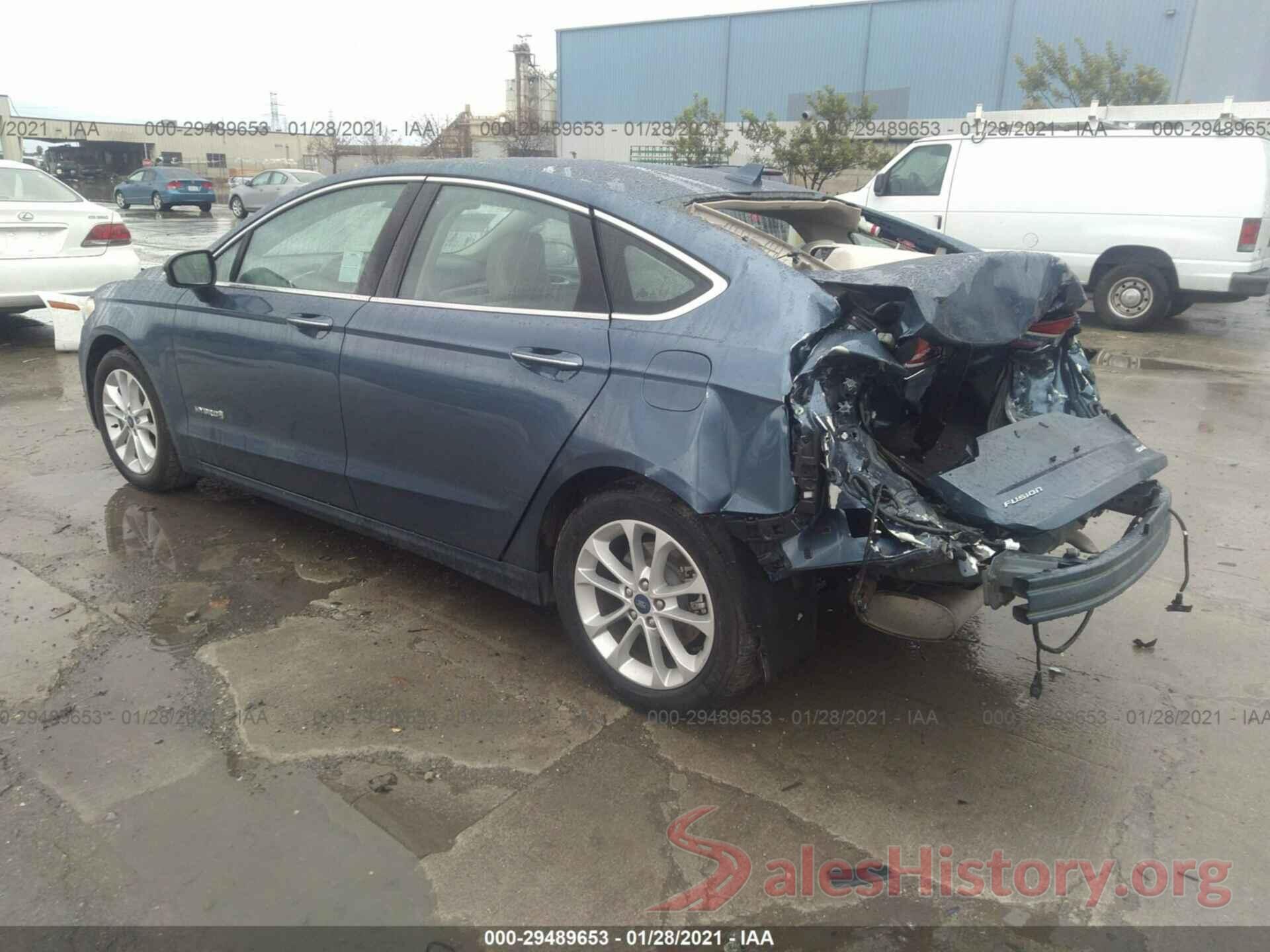 3FA6P0MU9KR262644 2019 FORD FUSION HYBRID