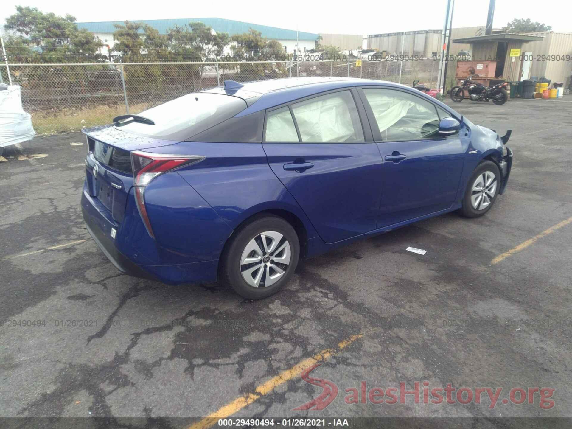 JTDKBRFUXJ3593223 2018 TOYOTA PRIUS