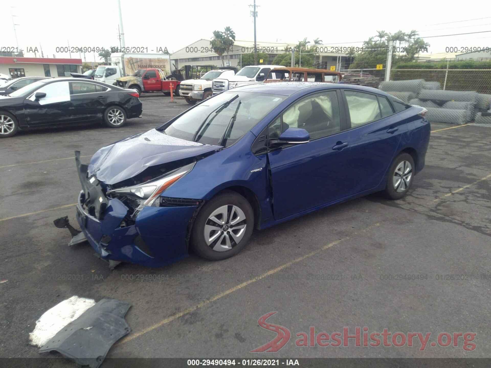 JTDKBRFUXJ3593223 2018 TOYOTA PRIUS