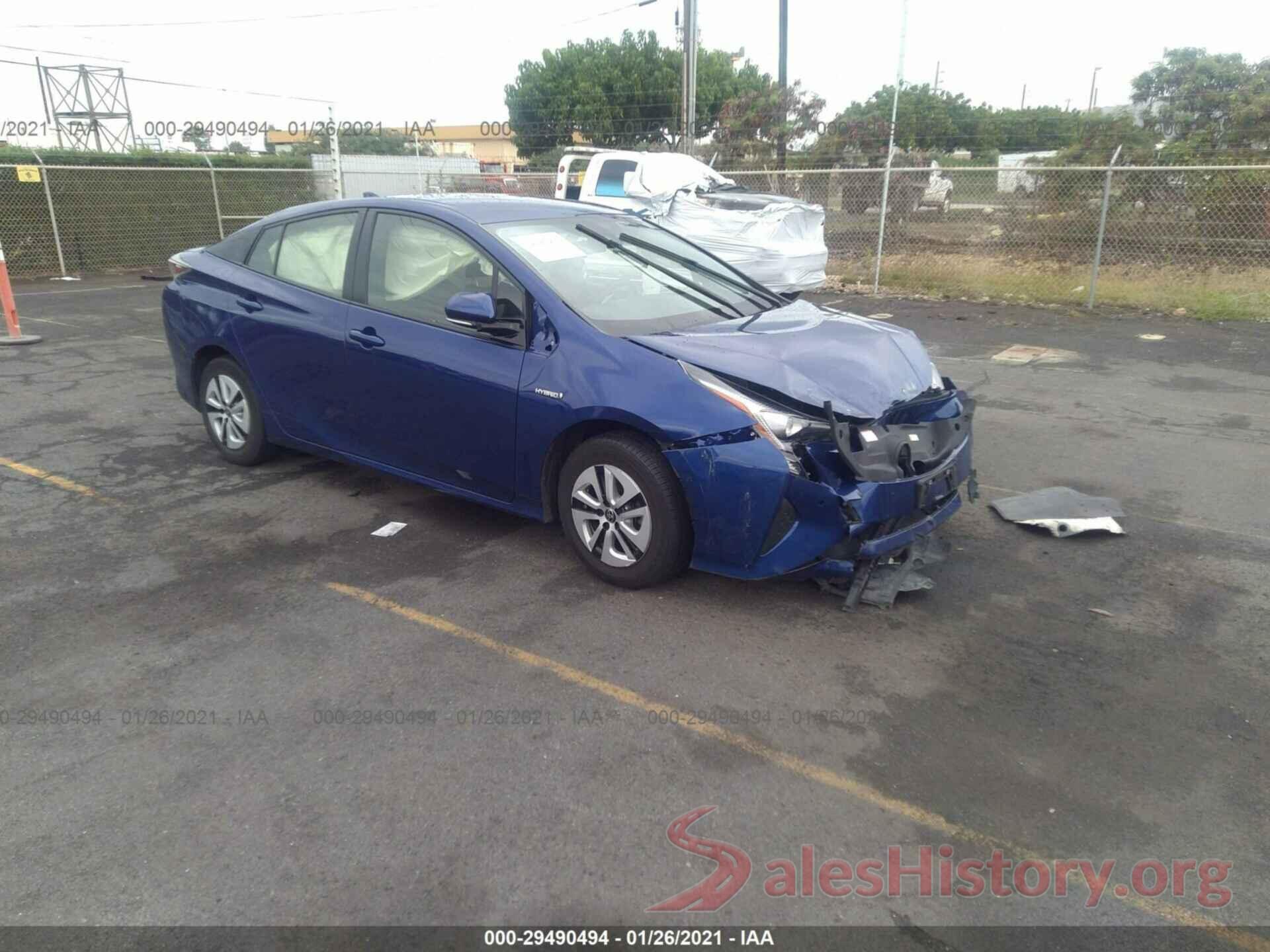 JTDKBRFUXJ3593223 2018 TOYOTA PRIUS