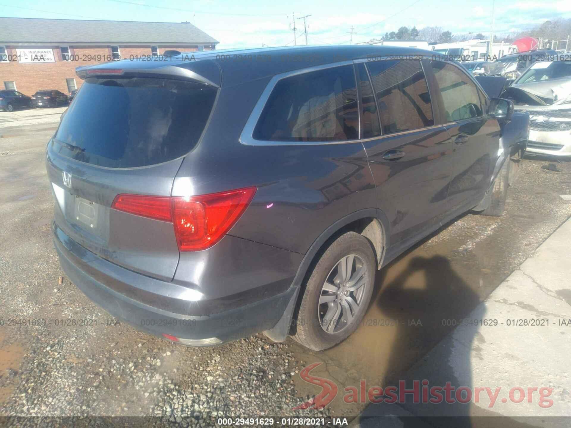 5FNYF5H54HB001454 2017 HONDA PILOT