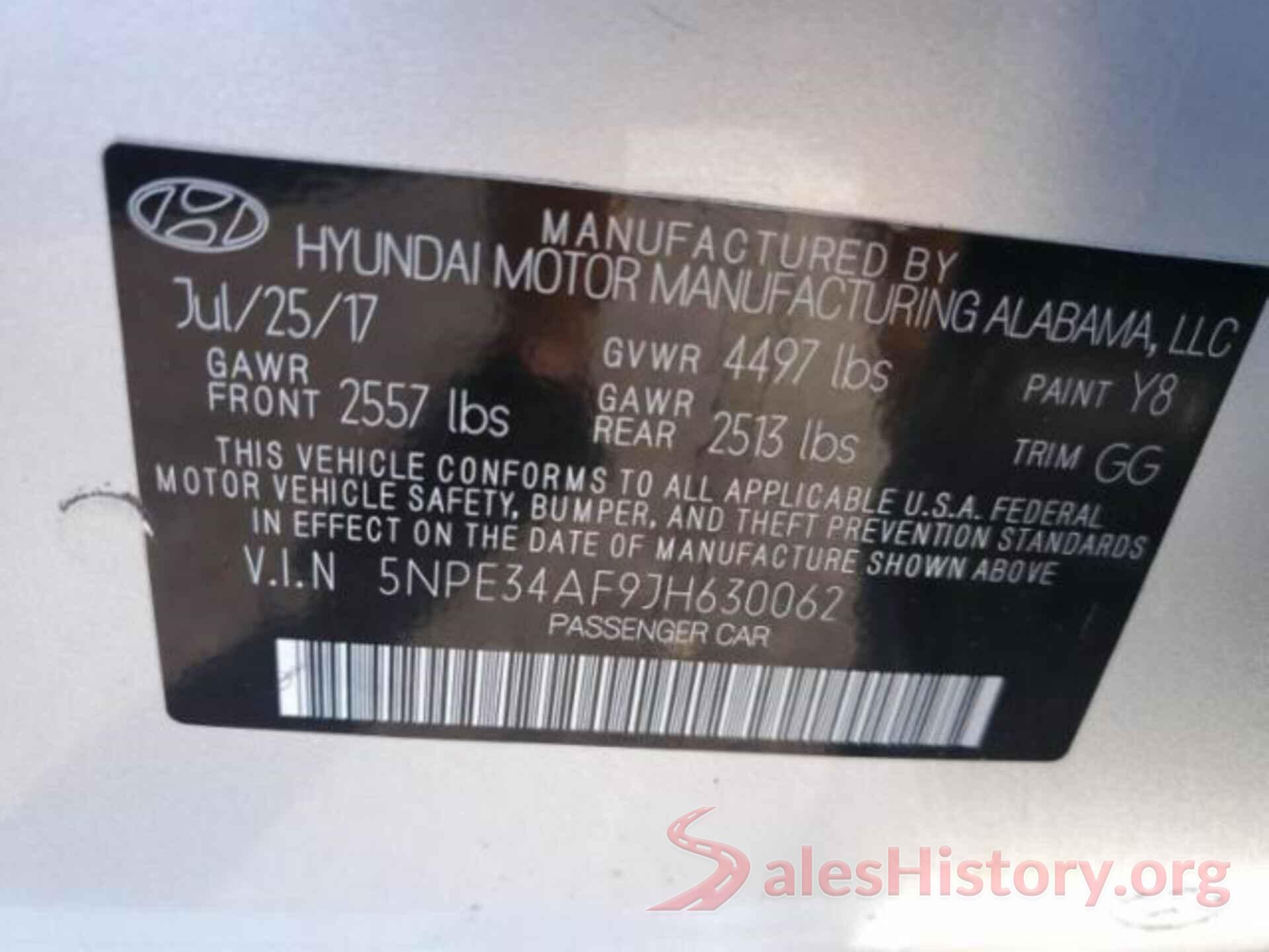 5NPE34AF9JH630062 2018 HYUNDAI SONATA