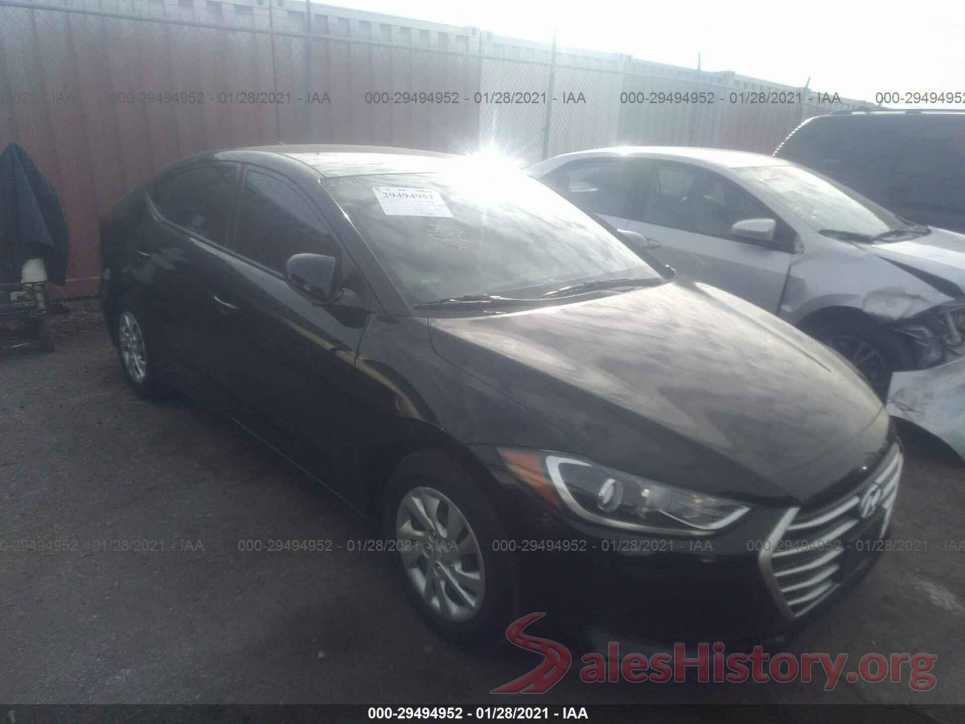 5NPD74LF2HH086334 2017 HYUNDAI ELANTRA