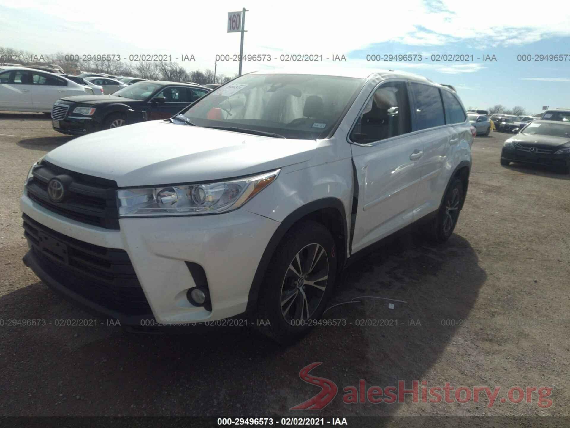 5TDZZRFH4KS307847 2019 TOYOTA HIGHLANDER