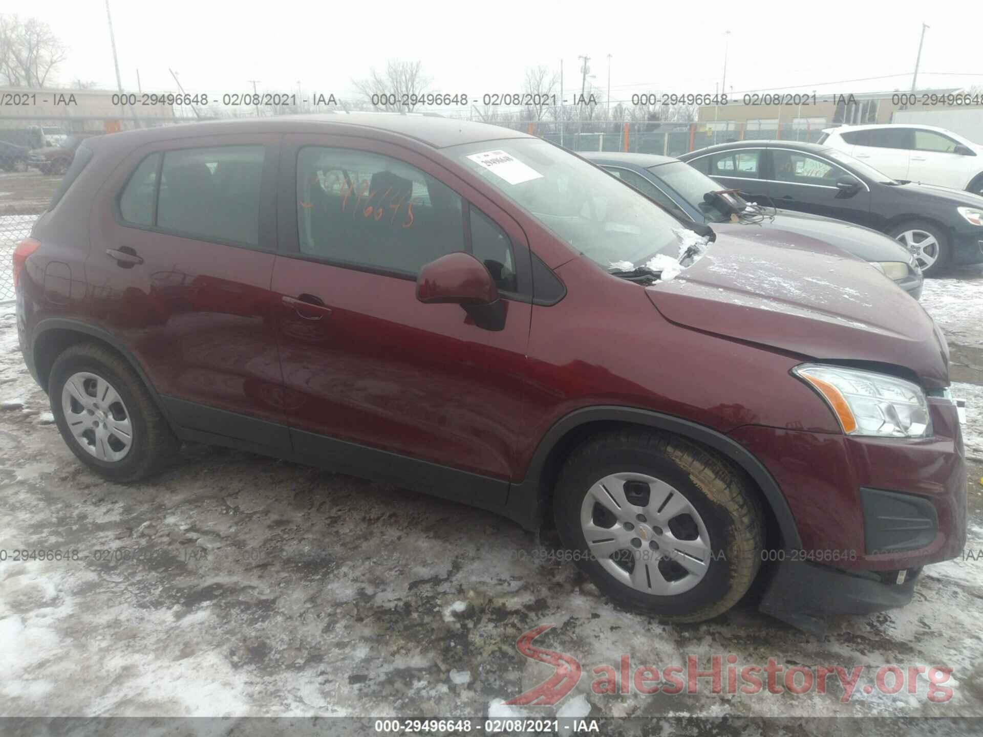 3GNCJKSB8GL264107 2016 CHEVROLET TRAX