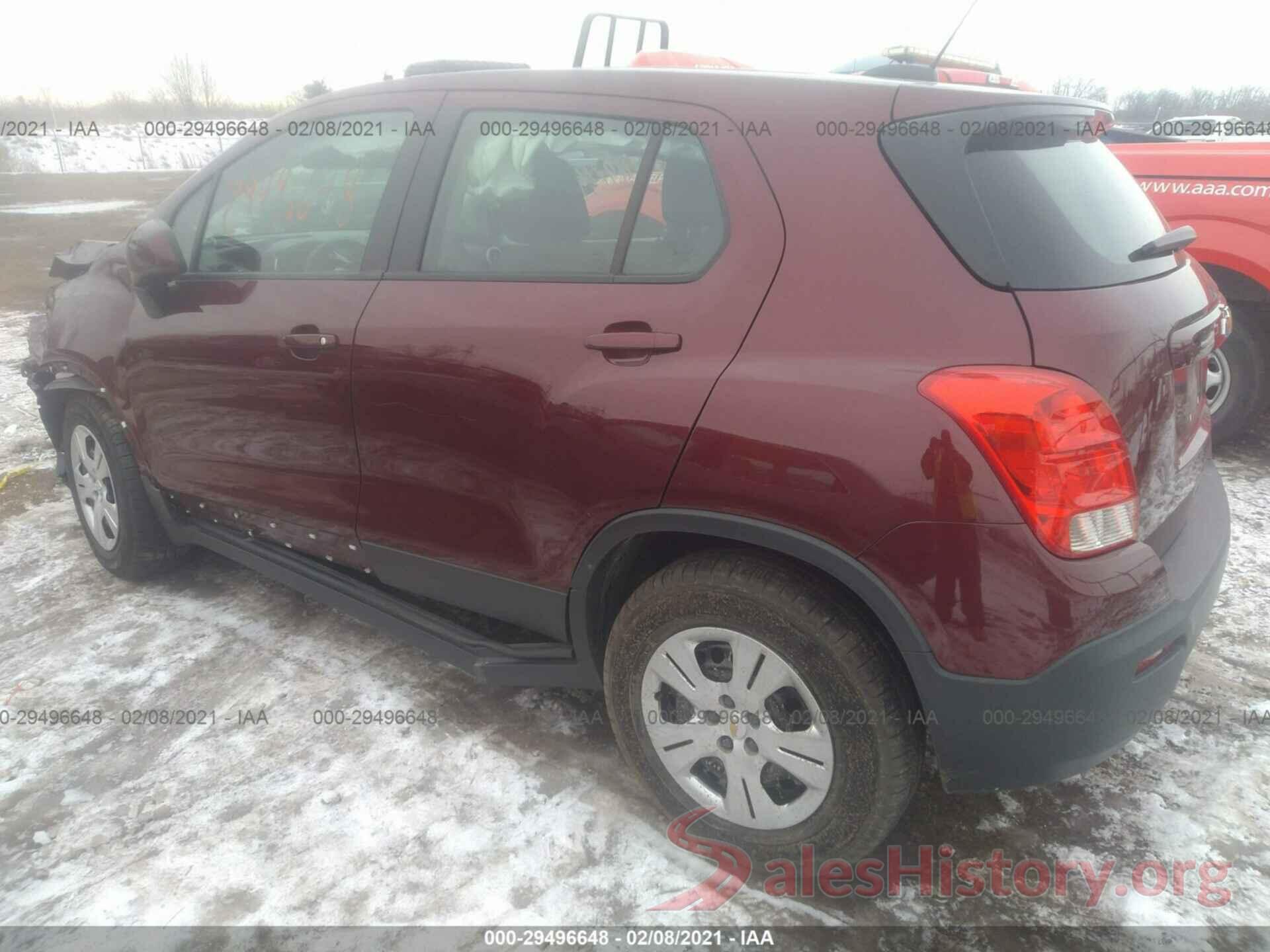 3GNCJKSB8GL264107 2016 CHEVROLET TRAX