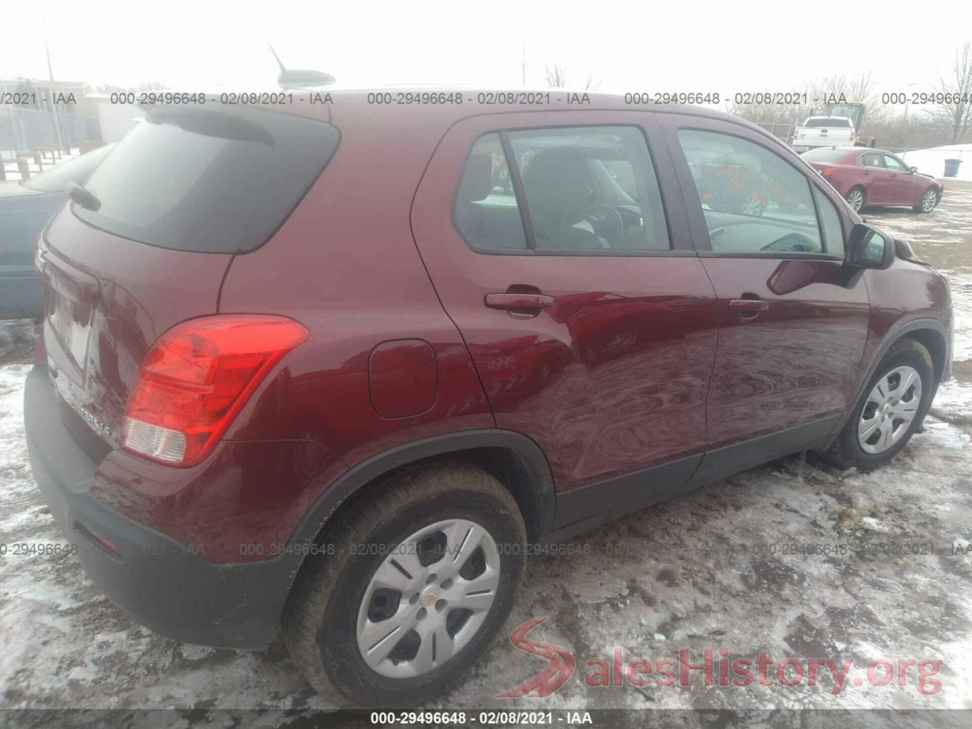 3GNCJKSB8GL264107 2016 CHEVROLET TRAX