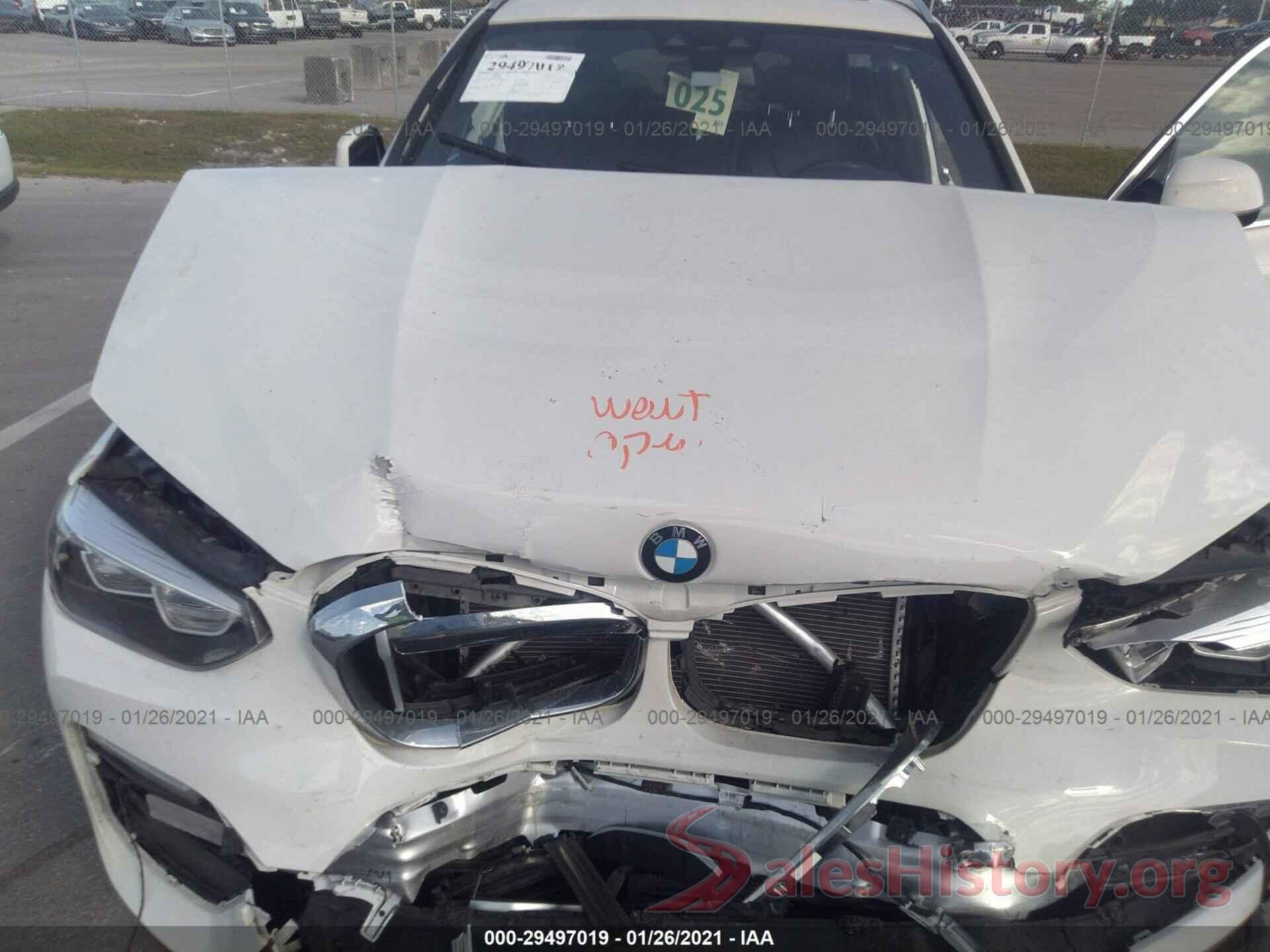 5UXTR7C55KLF29272 2019 BMW X3