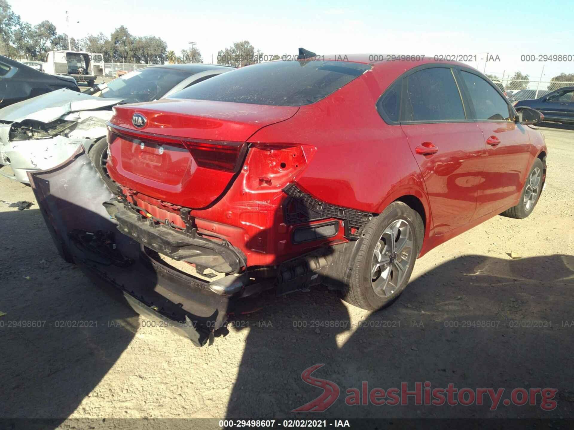 3KPF24ADXLE206659 2020 KIA FORTE