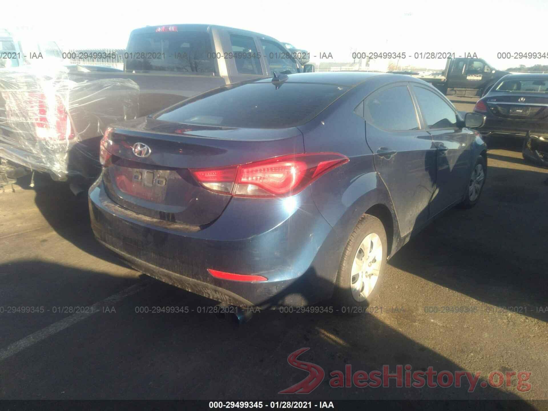 5NPDH4AEXGH726571 2016 HYUNDAI ELANTRA