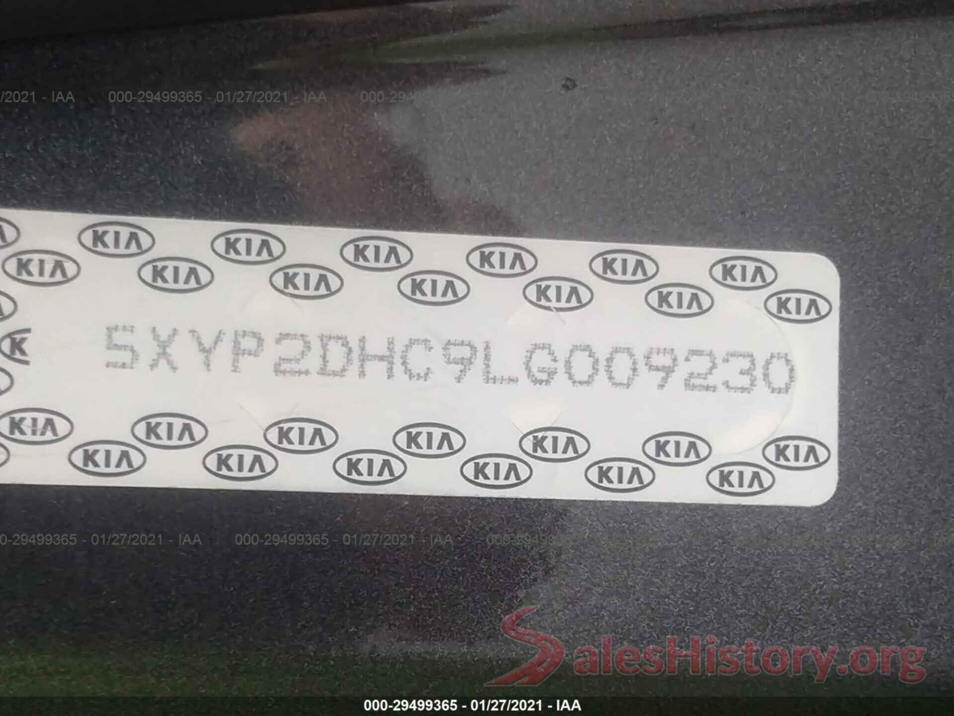 5XYP2DHC9LG009230 2020 KIA TELLURIDE