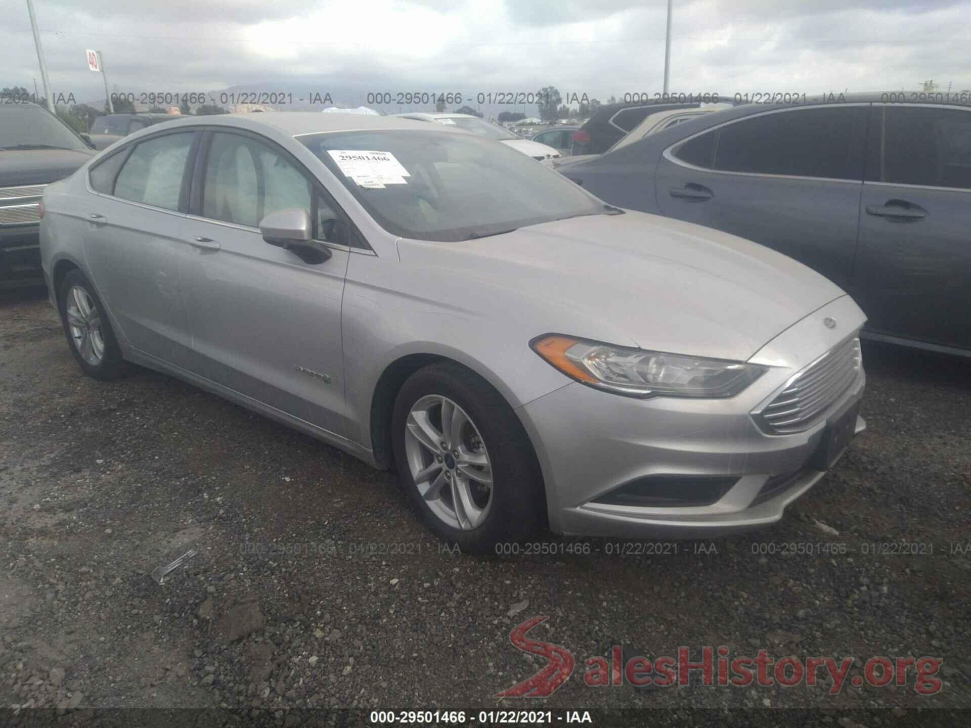 3FA6P0LU1JR232957 2018 FORD FUSION HYBRID