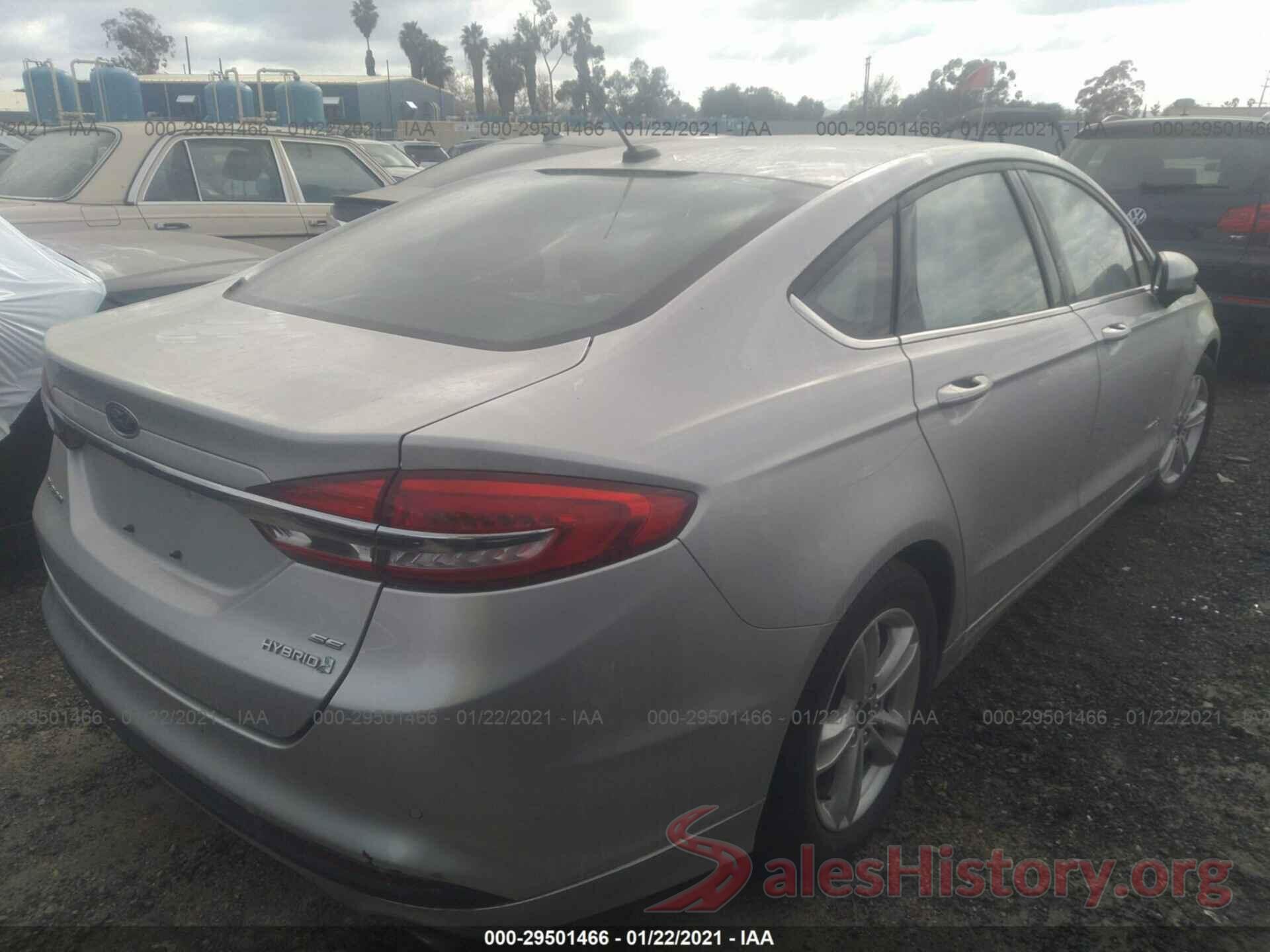 3FA6P0LU1JR232957 2018 FORD FUSION HYBRID