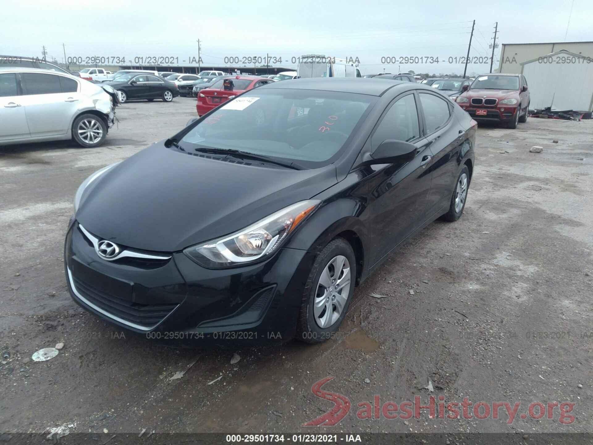 5NPDH4AE2GH663496 2016 HYUNDAI ELANTRA