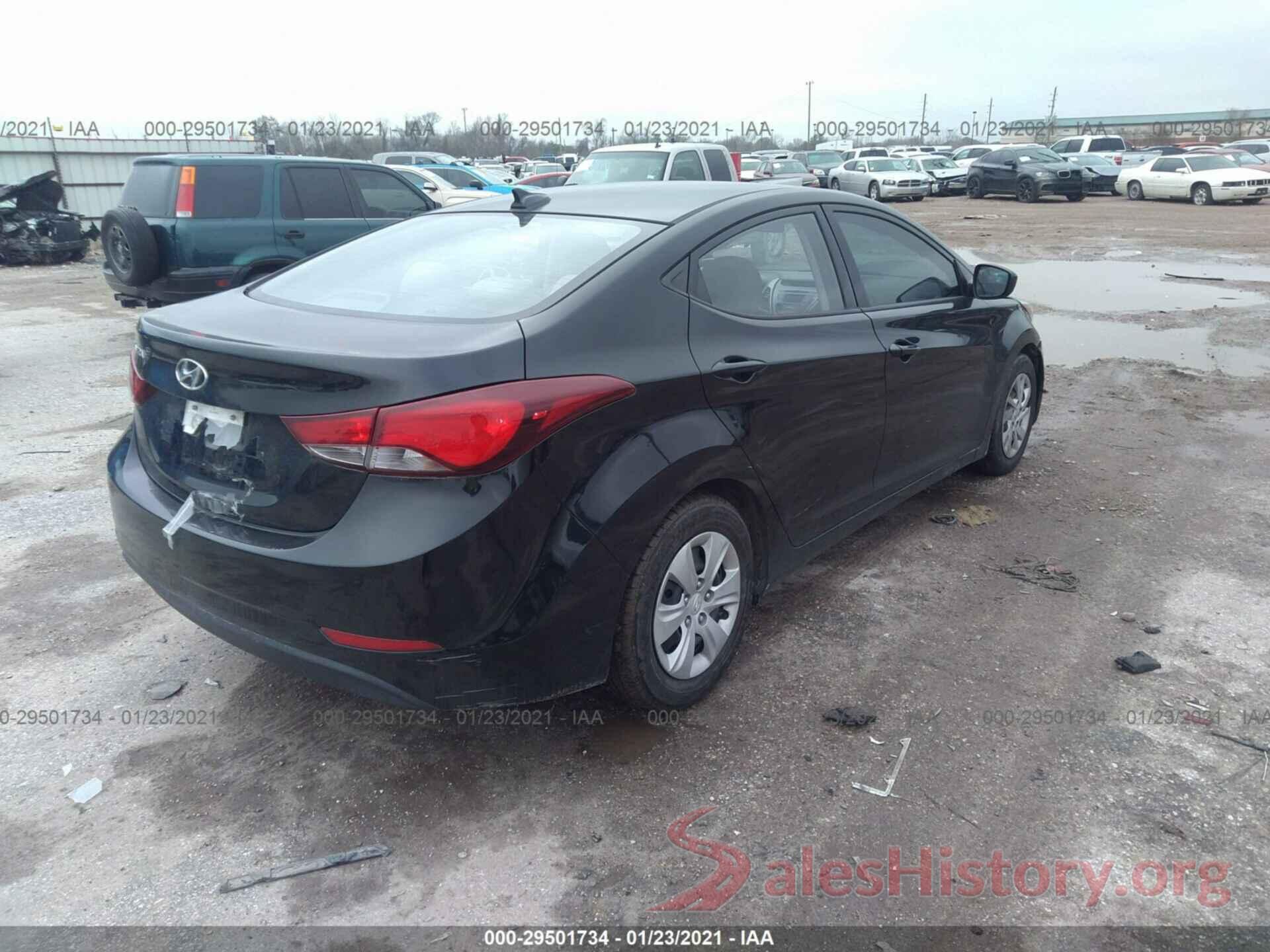 5NPDH4AE2GH663496 2016 HYUNDAI ELANTRA