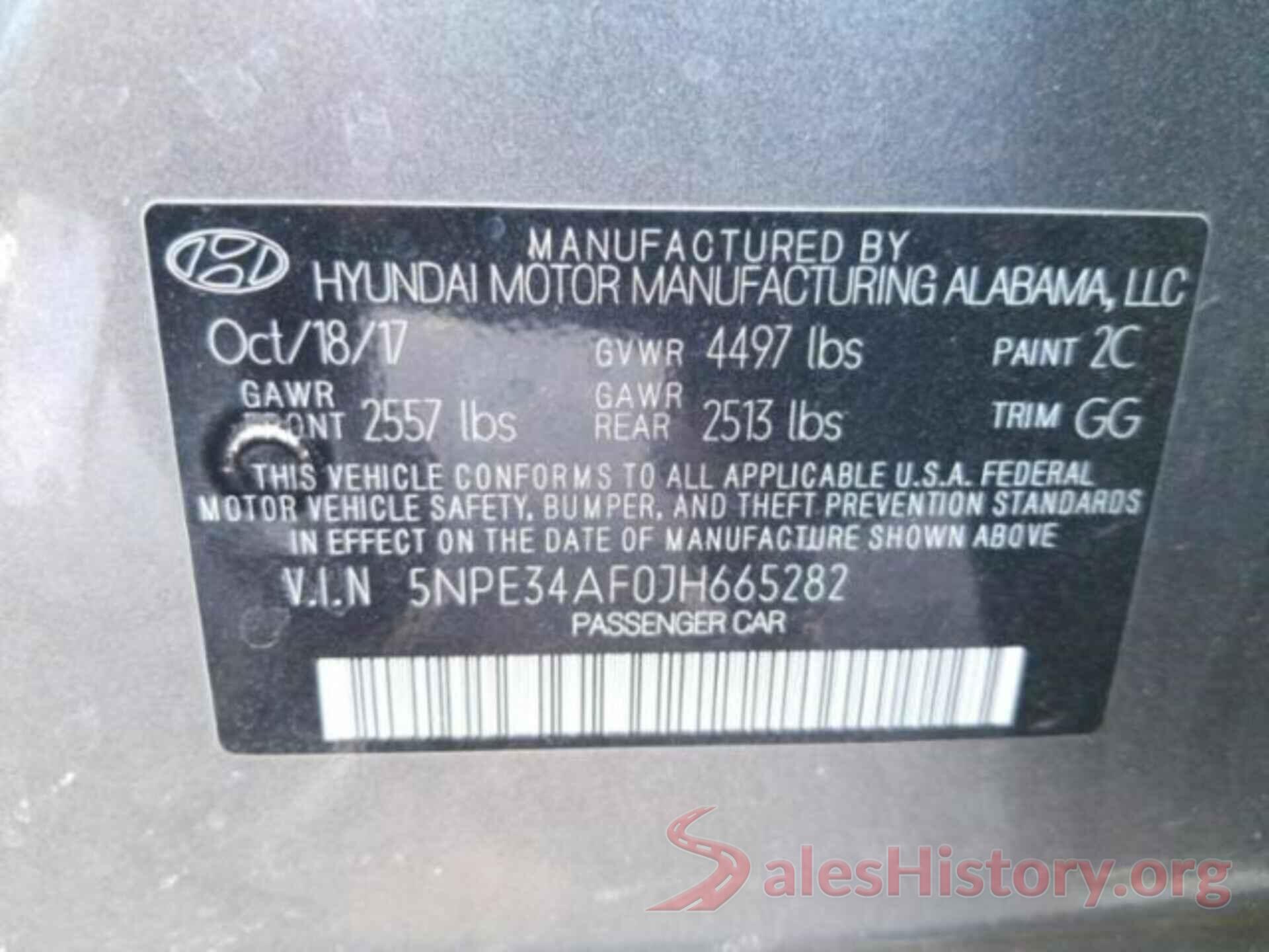 5NPE34AF0JH665282 2018 HYUNDAI SONATA