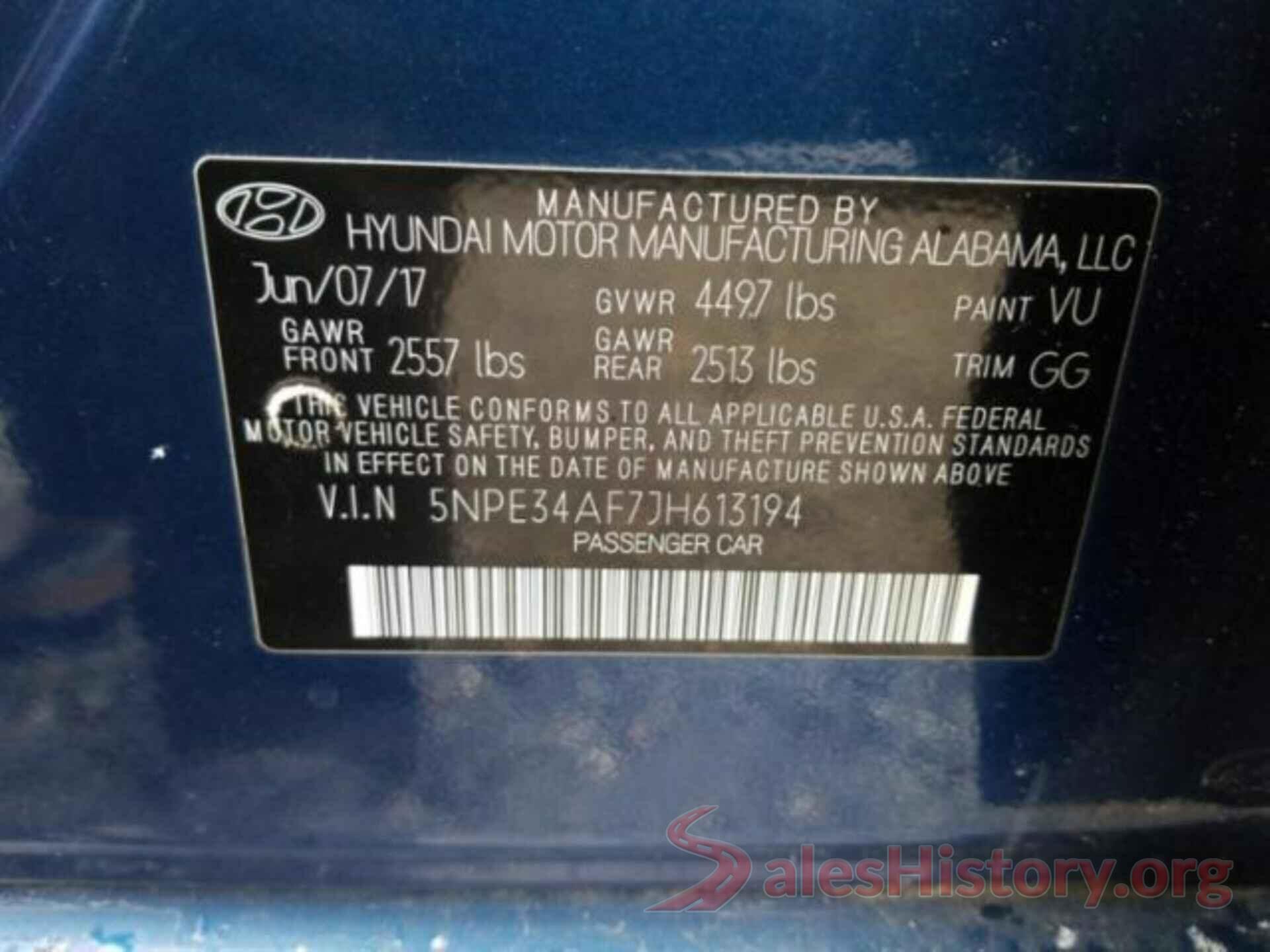 5NPE34AF7JH613194 2018 HYUNDAI SONATA