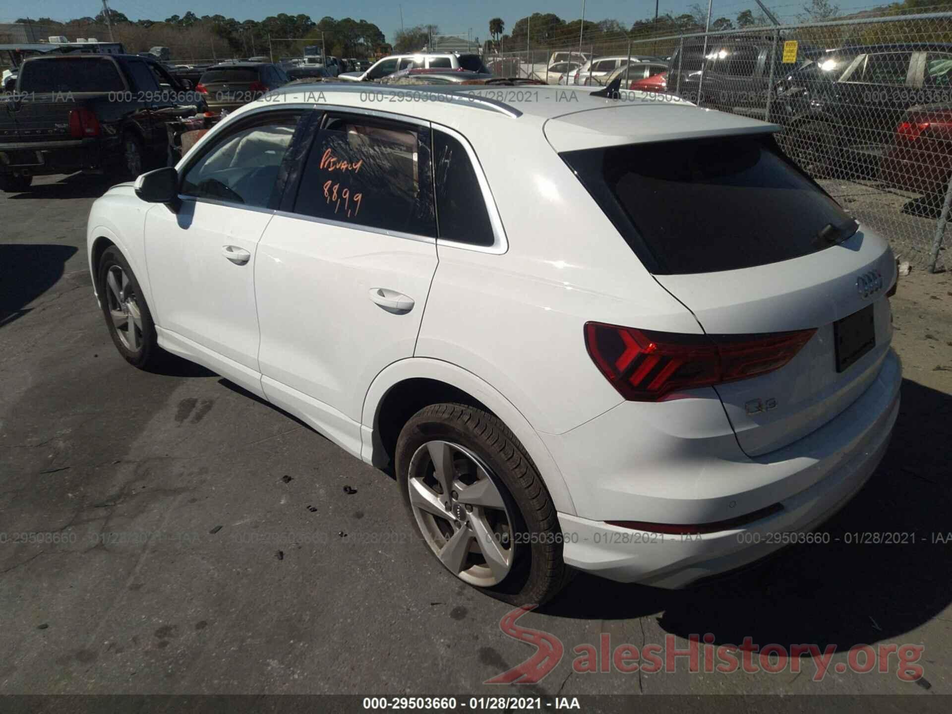 WA1AECF31L1111562 2020 AUDI Q3